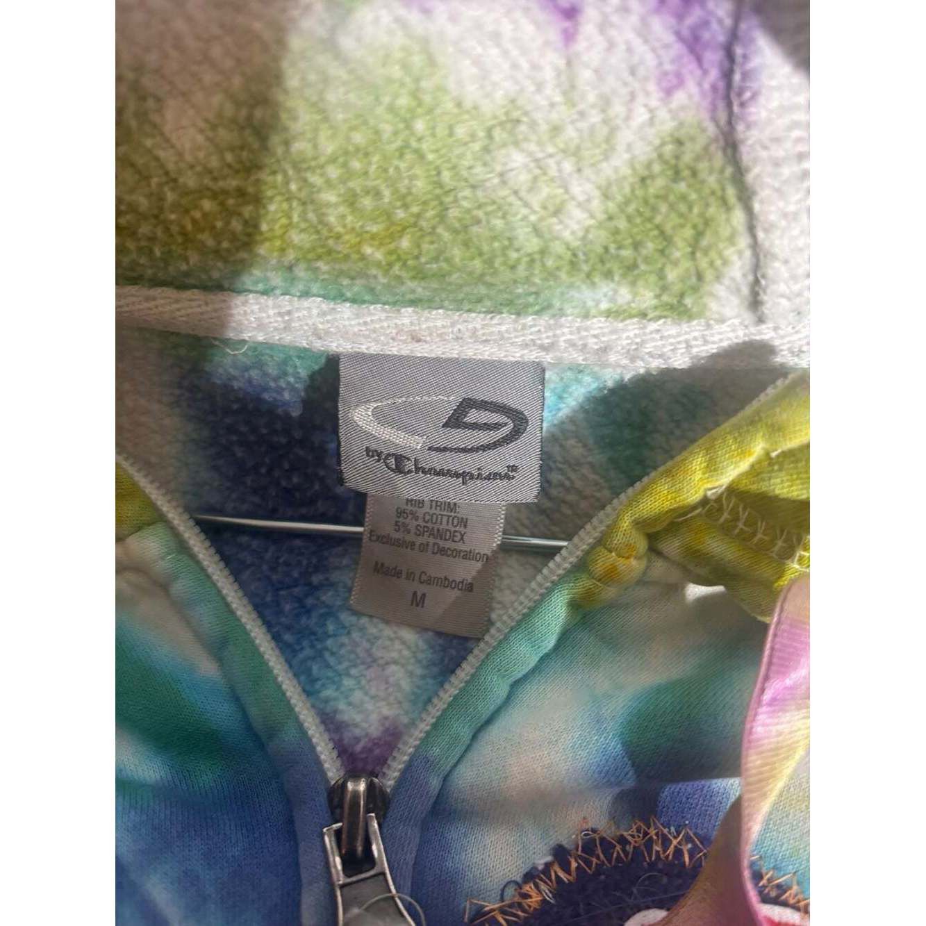 Champion Reworked Dead Champion Stay Weird Mushroom Tie Dye Full Zip Size M / US 6-8 / IT 42-44 - 9 Thumbnail