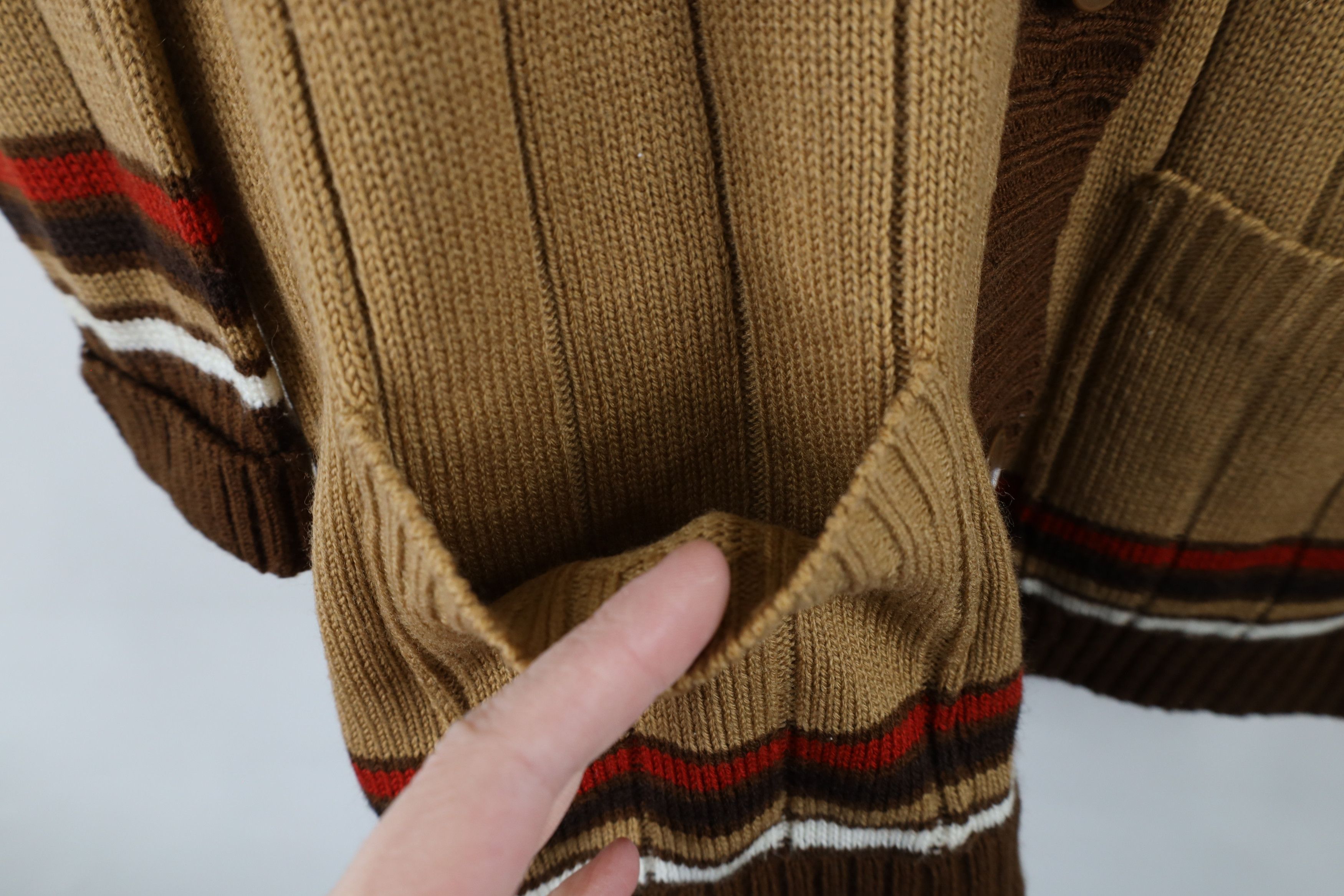 Vintage Vintage 70s Mid Century Modern MCM Shawl Cardigan Sweater Size M / US 6-8 / IT 42-44 - 6 Thumbnail