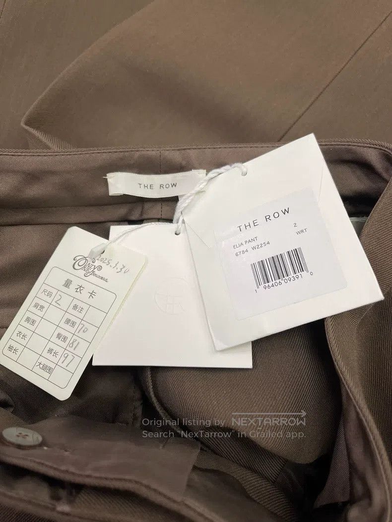 The Row The Row size 2 Brown straight-leg trousers Size 24" / US 00 / IT 34 - 4 Thumbnail