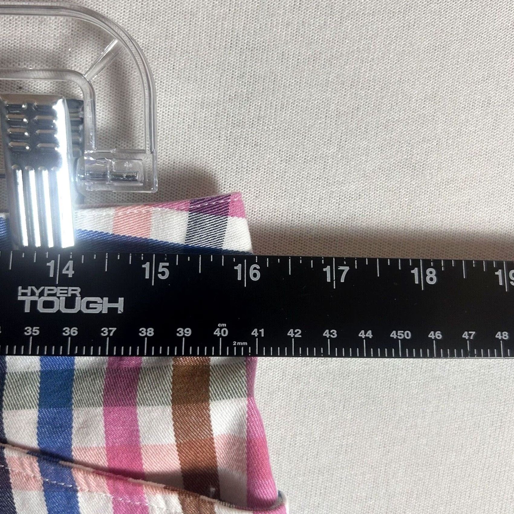 Lands' End Lands' End Plaid Bermuda Shorts Size 6P Mid Rise Petites Casual Stretch Easy Care Shorts Pants Women Mens Girls Sneakers Size 28" / US 6 / IT 42 - 6 Thumbnail