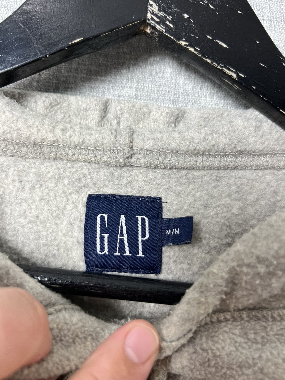 Gap Vintage Gap Pullover Fleece Grey Oversized Hoodie Size US M / EU 48-50 / 2 - 9 Thumbnail