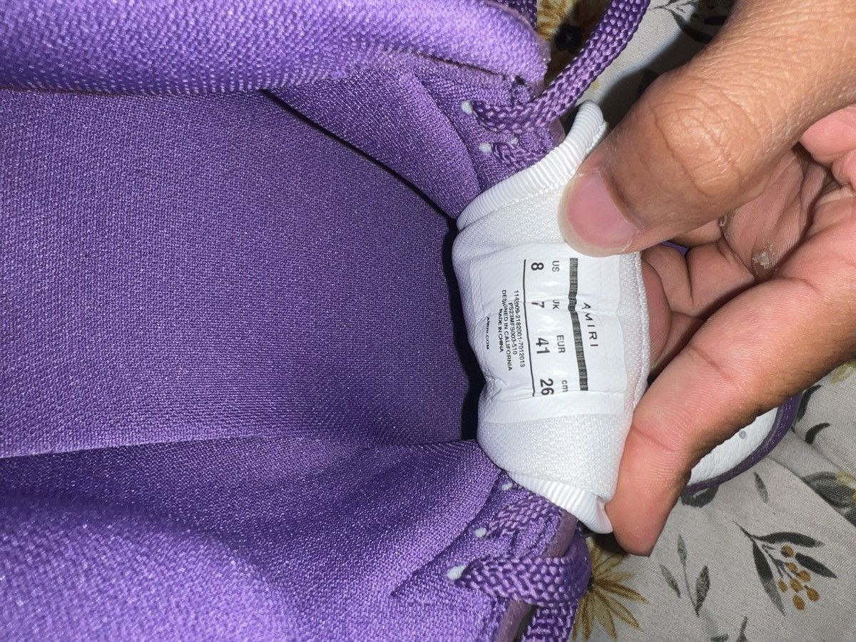 Amiri Amiri Skel Top 'Purple White' Size US 8 / EU 41 - 7 Thumbnail