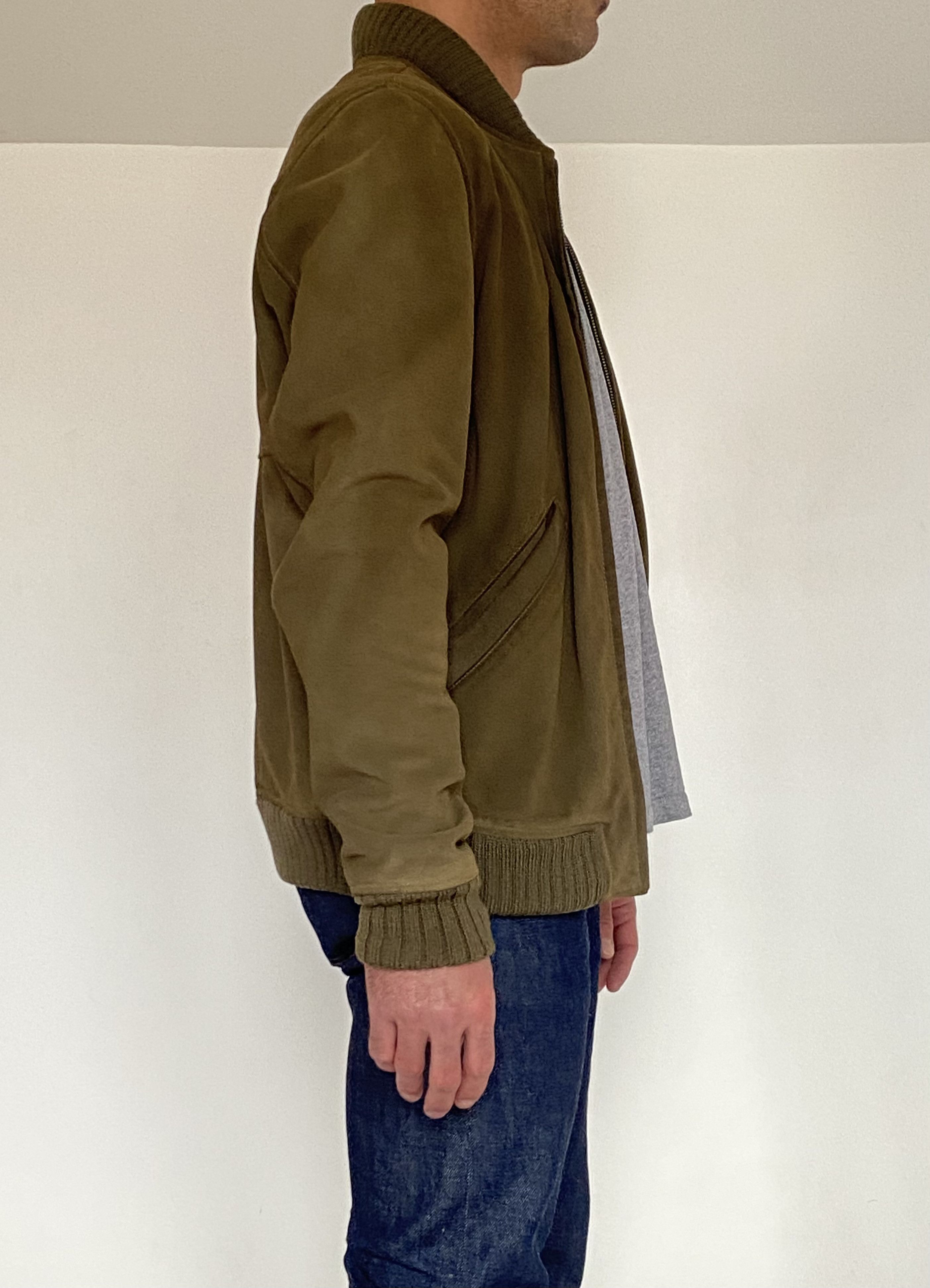 A.P.C. A.P.C. × Louis W. Ferris Calf Suede Bomber Jacket S Size US S / EU 44-46 / 1 - 7 Thumbnail