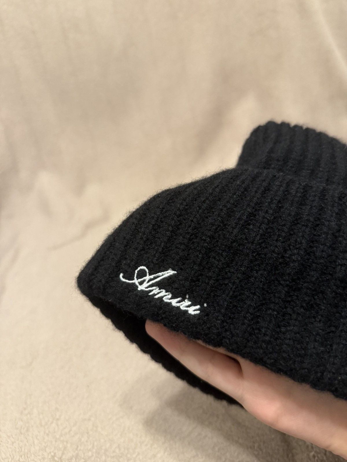 Amiri Cashmere 100% Beanie Black