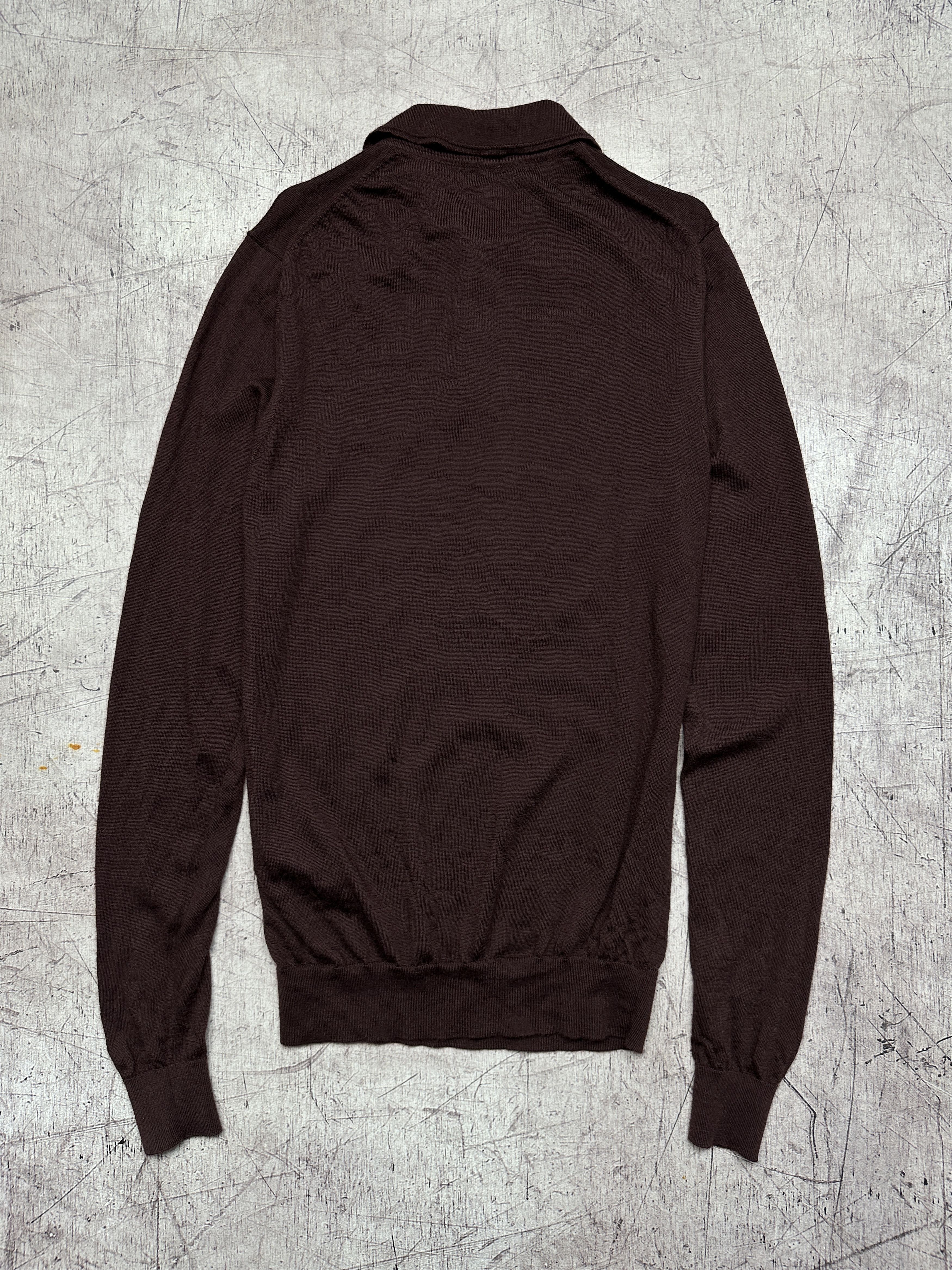 Reiss Reiss Mens Collared Merino Wool Sweater Size US S / EU 44-46 / 1 - 6 Thumbnail