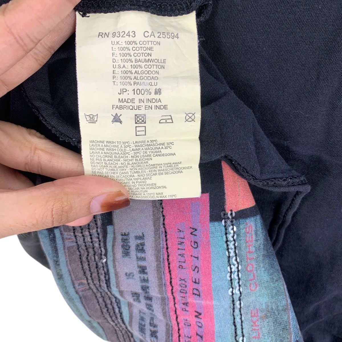Diesel DIESEL ITALY Manifesto A Feel Of Slow Introverted Tee Shirt Size XS / US 0-2 / IT 36-38 - 8 Thumbnail