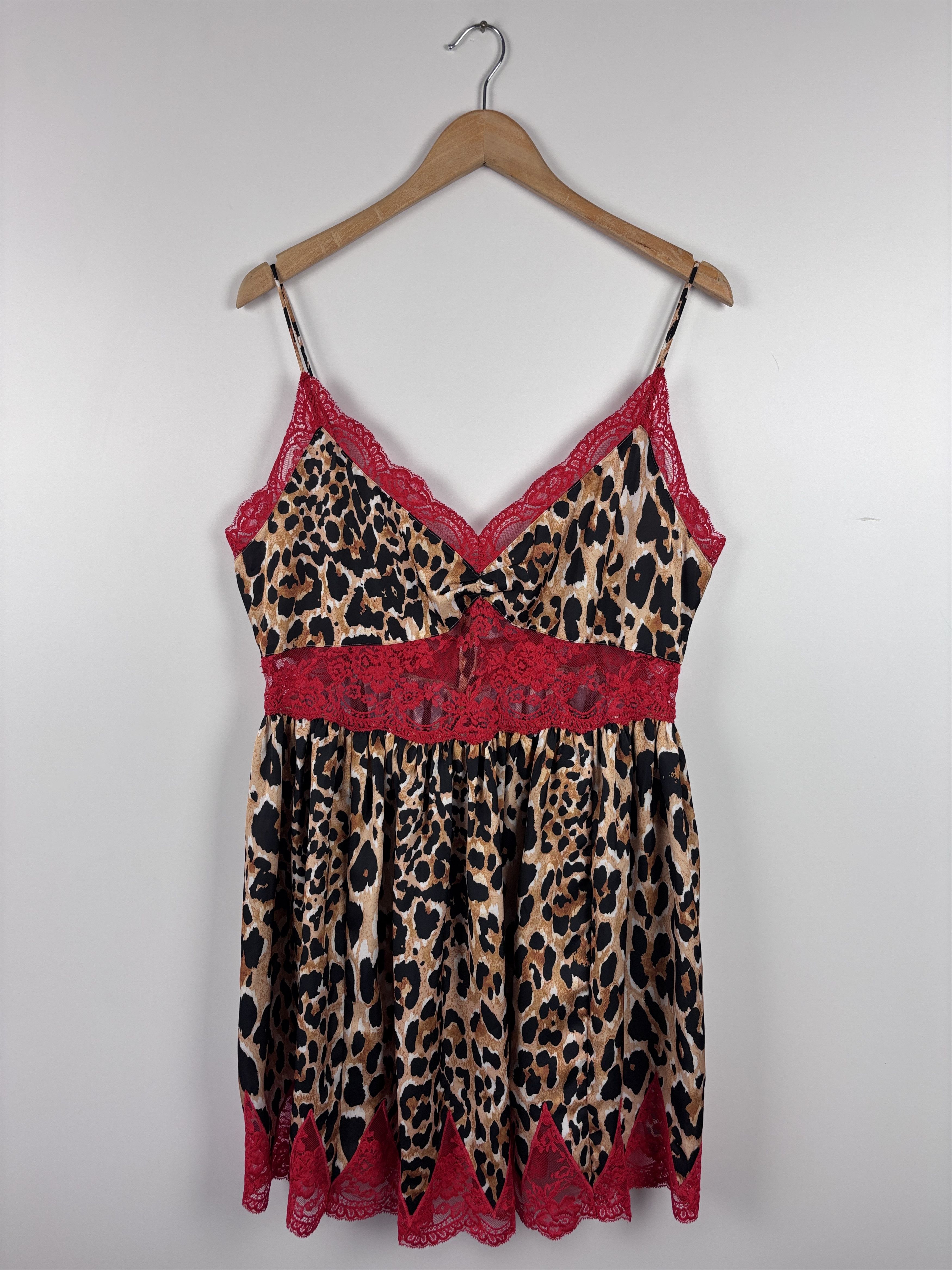 Paco Rabanne x H&M Leopard Mini Lace Dress Multicolor Size L