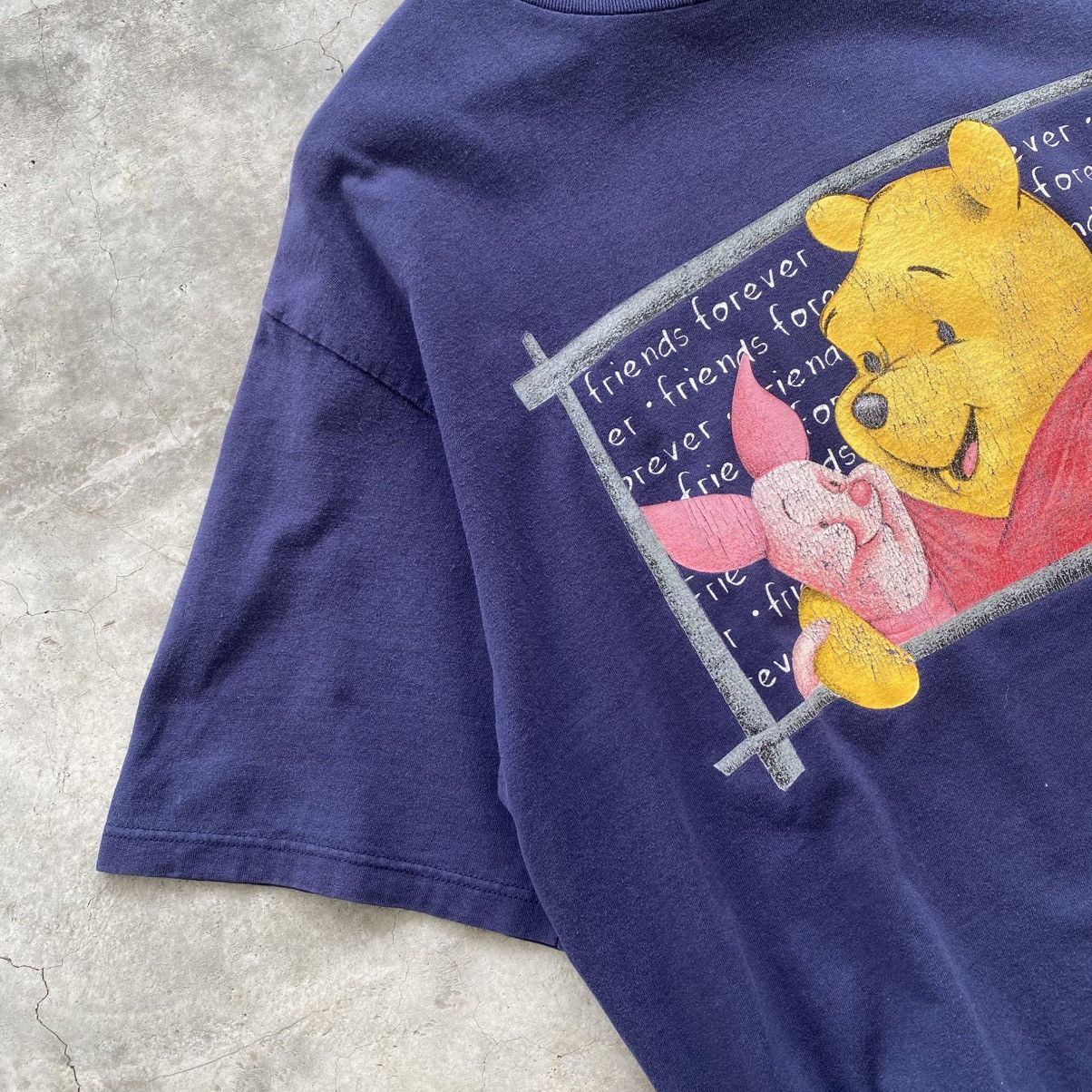 Cartoon Network × Vintage Vintage 90's Winnie The Pooh Tshirt (XL) Size US XL / EU 56 / 4 - 4 Thumbnail