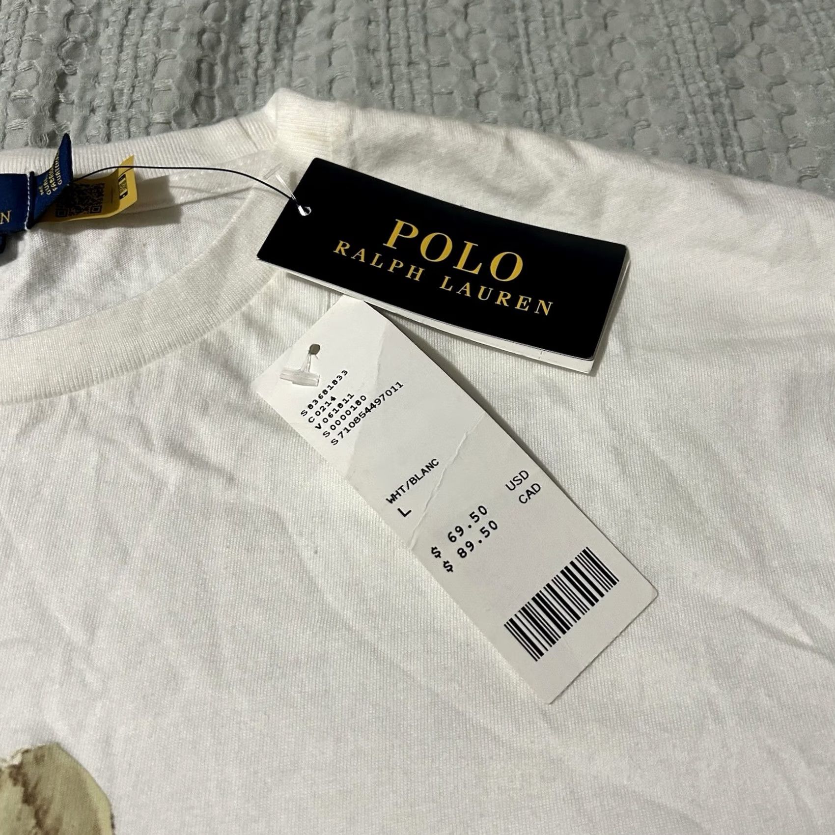 Polo Ralph Lauren Polo Ralph Lauren Polo Bear Shirt White Mens Size Large NWT Size US L / EU 52-54 / 3 - 3 Thumbnail