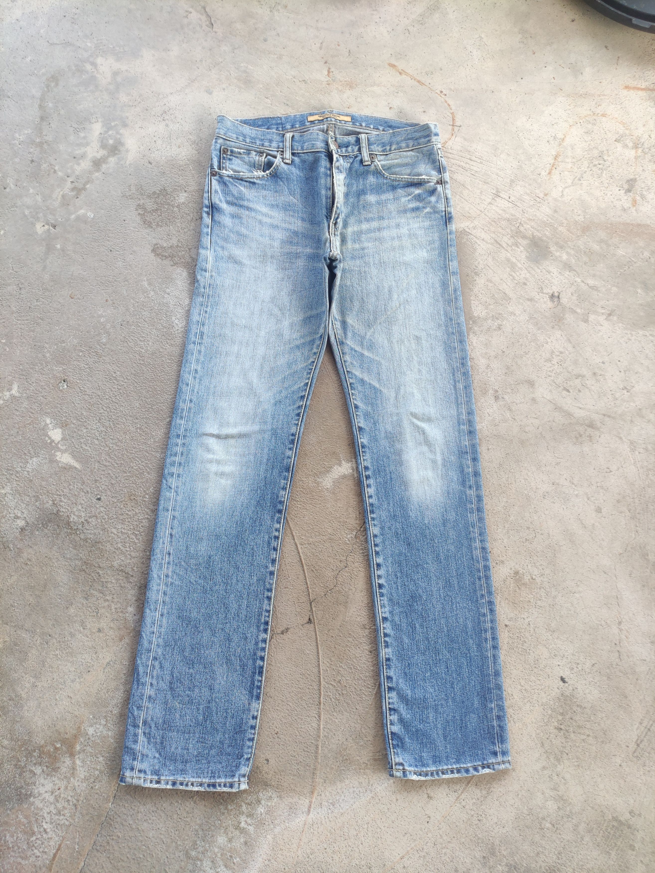 Japanese Brand Vintage Japanese Jean Distressed Faded Denim Pants Size US 33 - 1 Thumbnail
