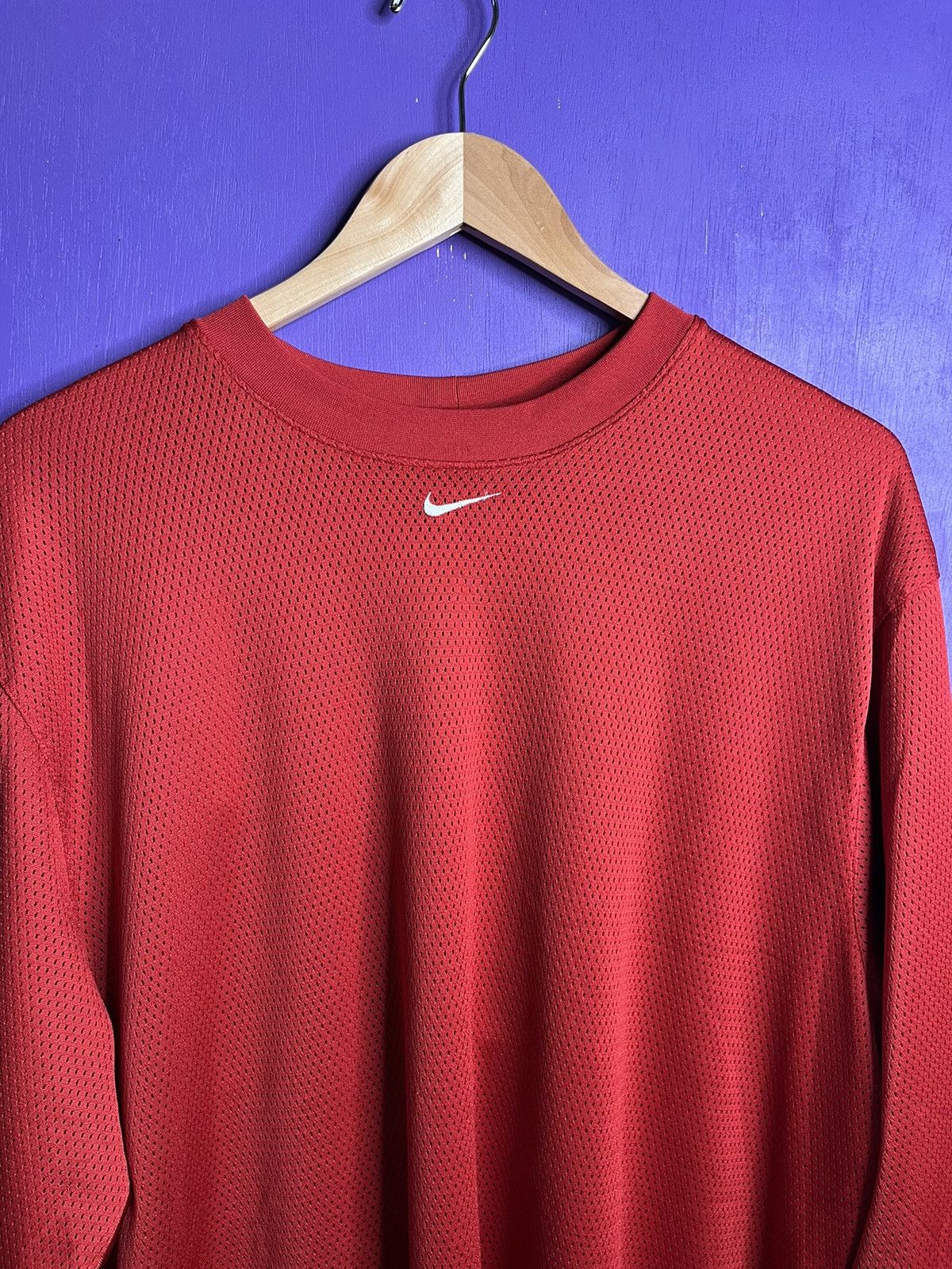 Nike × Vintage Vintage Y2K Nike back panels mesh long-sleeve t-shirt Size US XL / EU 56 / 4 - 3 Thumbnail