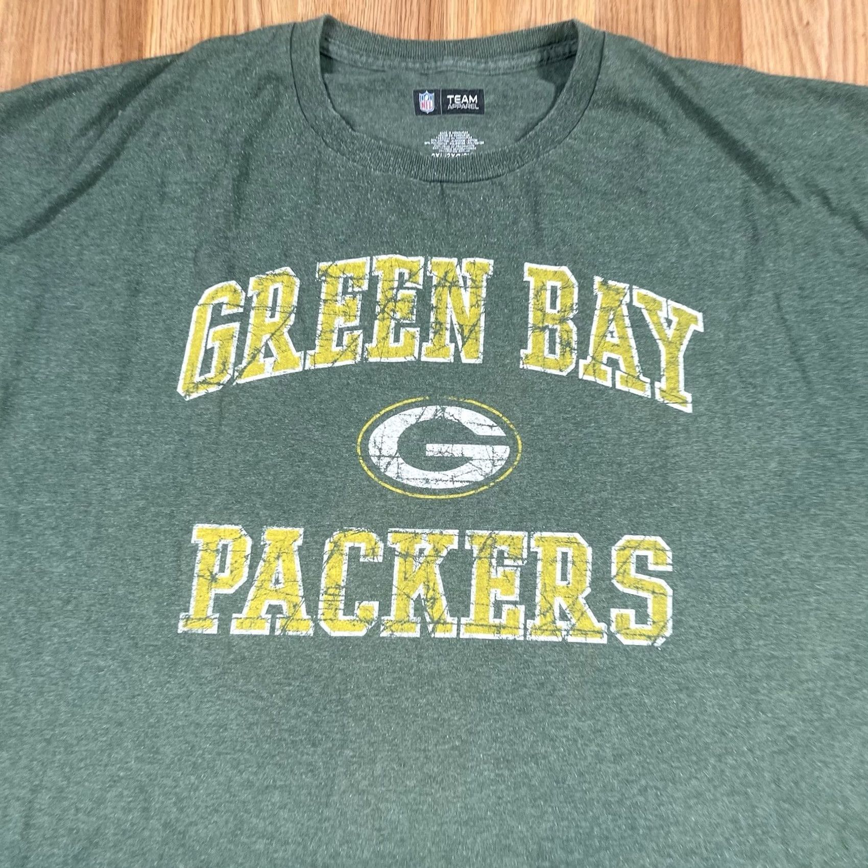 NFL NFL Green Bay Packers Team Apparel T-Shirt Adults 2XL Green Crewneck ShortSleeve Size US XXL / EU 58 / 5 - 2 Thumbnail