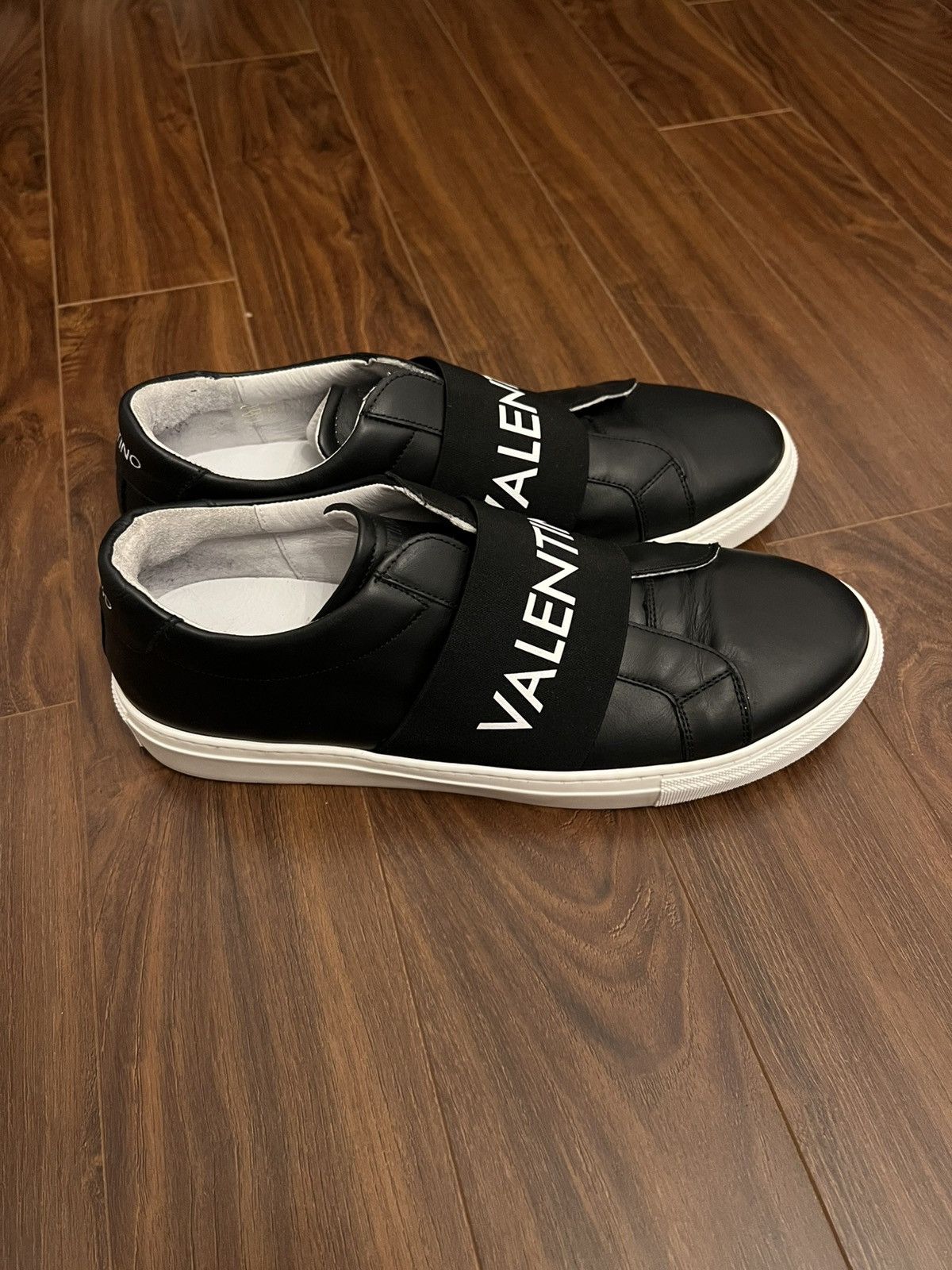 Valentino Valentino Zeus Logo Slip-on Leather Sneakers Size US 12 / EU 45 - 3 Thumbnail