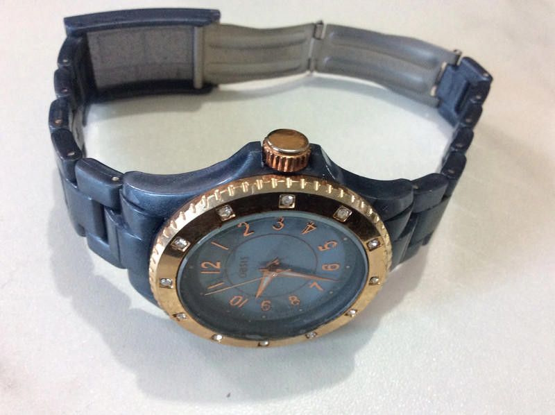Designer Oasis ladies purple plastic strap watch Size ONE SIZE - 3 Thumbnail