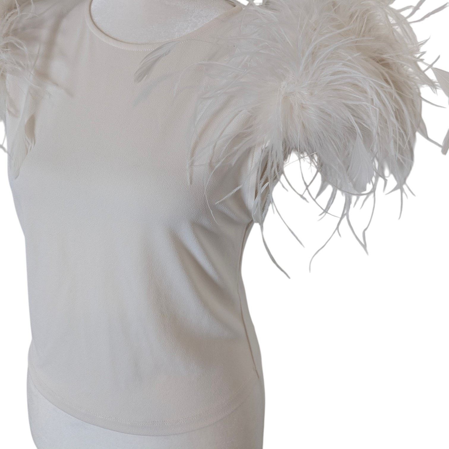 Alice + Olivia Alice + Olivia Tamica Feather Top Medium Size M / US 6-8 / IT 42-44 - 6 Thumbnail
