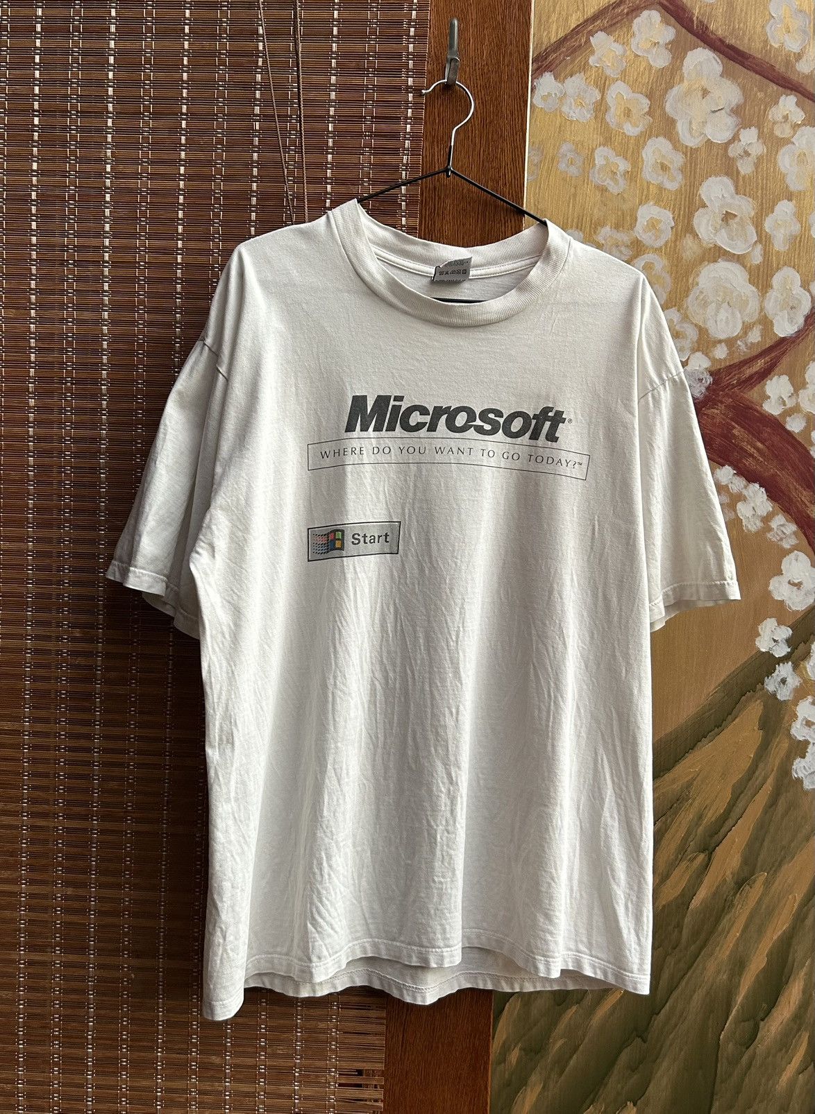 Microsoft × Vintage 90’s Microsoft “Where Do You Want To Go Today?” Tee Size XL Size US XL / EU 56 / 4 - 1 Thumbnail
