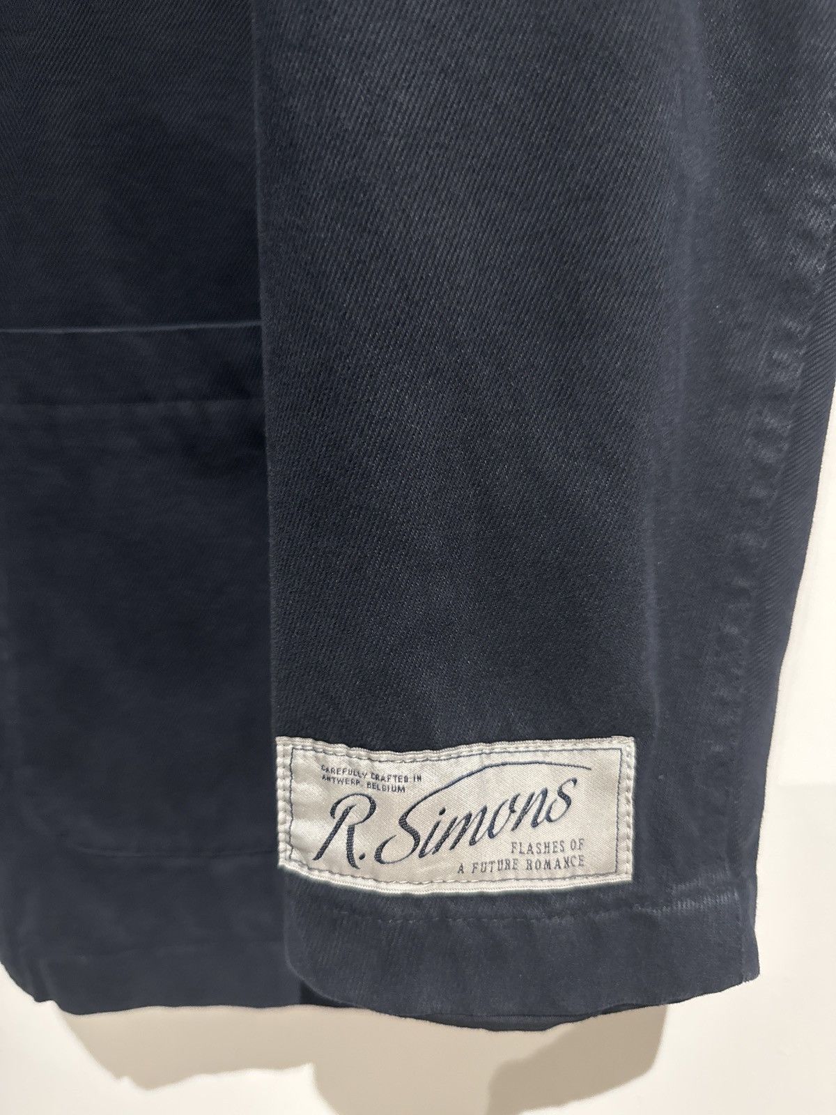 Raf Simons School Boy Denim Blazer Navy Blue SS22 | Grailed