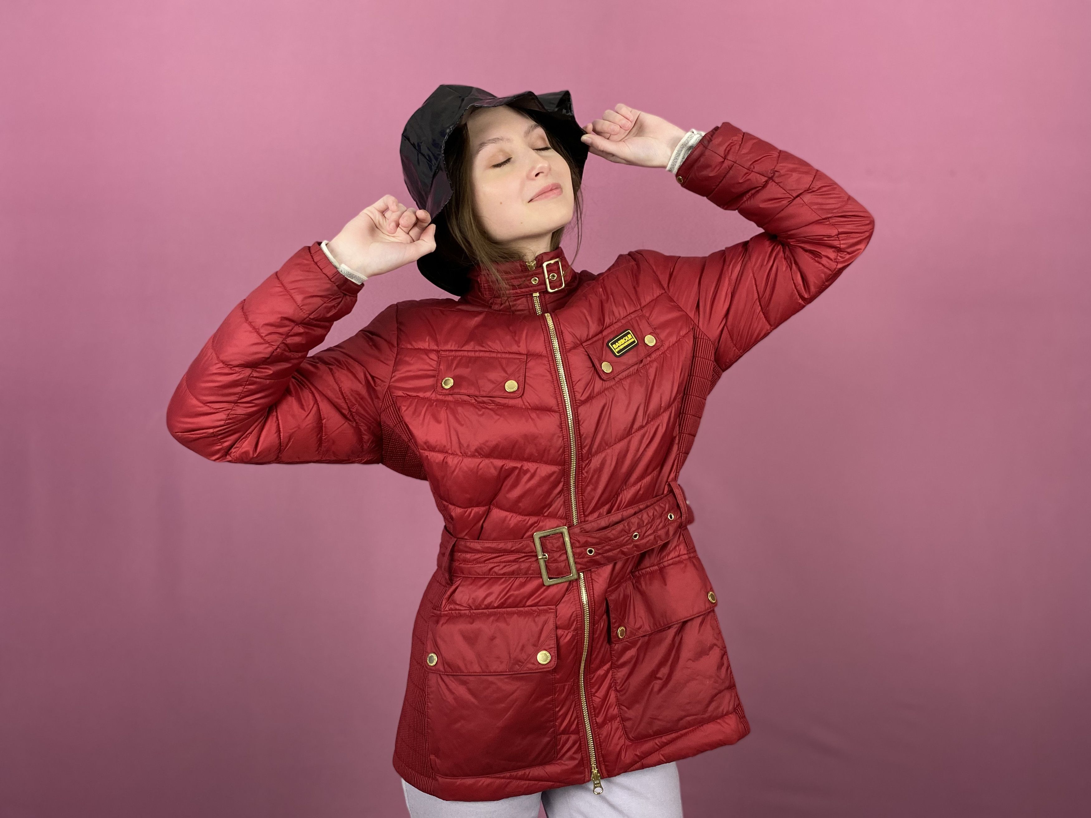Barbour × Vintage Barbour Vintage Women's Quilted Long Jacket - L Size L / US 10 / IT 46 - 4 Thumbnail