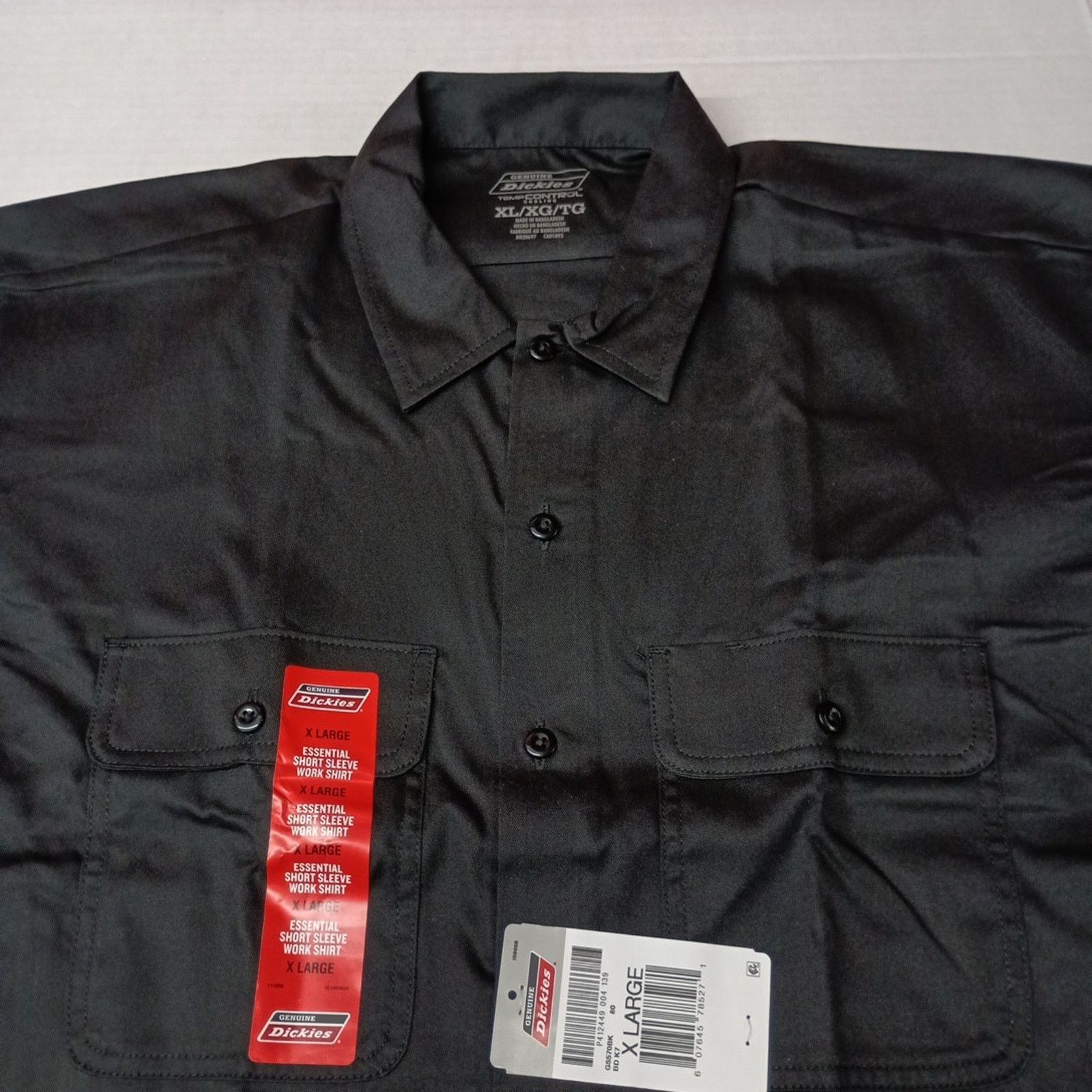 Dickies Dickies Essential Work Shirt Mens Size XL Black Temp Control Size US XL / EU 56 / 4 - 2 Thumbnail