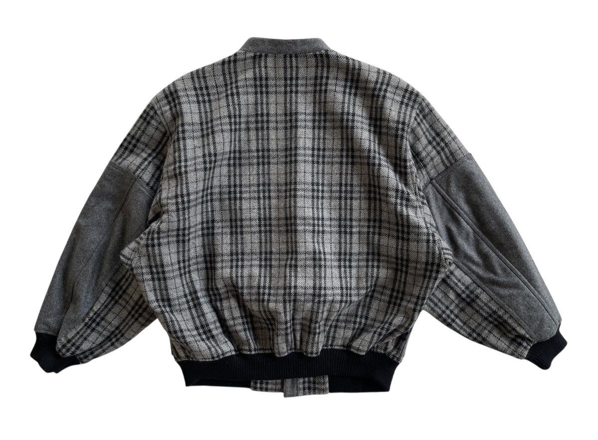 Japanese Brand OZZ Japan Wool Checked Bomber Issey Miyake Style Jacket Size US M / EU 48-50 / 2 - 4 Thumbnail