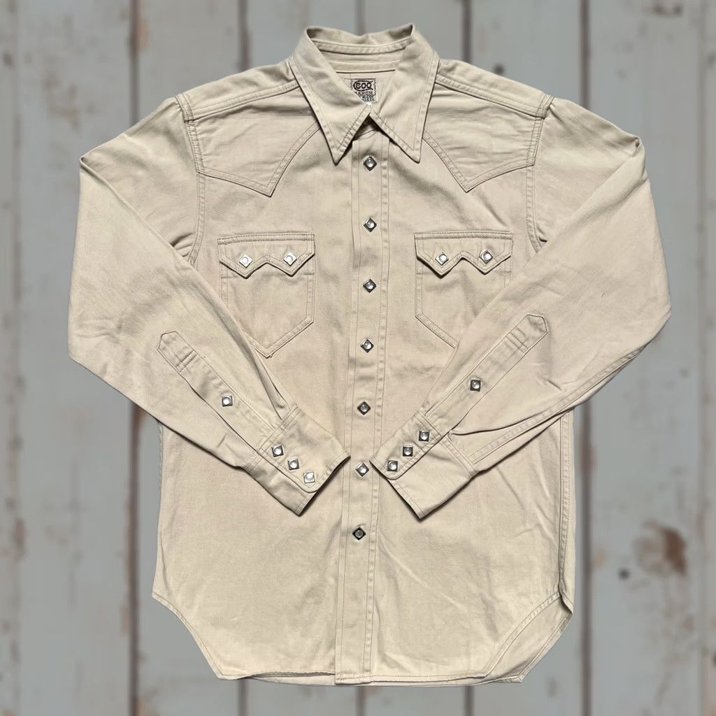 Vintage The Real McCoys Western Shirt 14 XS-S Beige Cotton Button-Up Snap Vintage 50s 60s Made Japan Unisex Adults Mens Womens Size US S / EU 44-46 / 1 - 1 Thumbnail