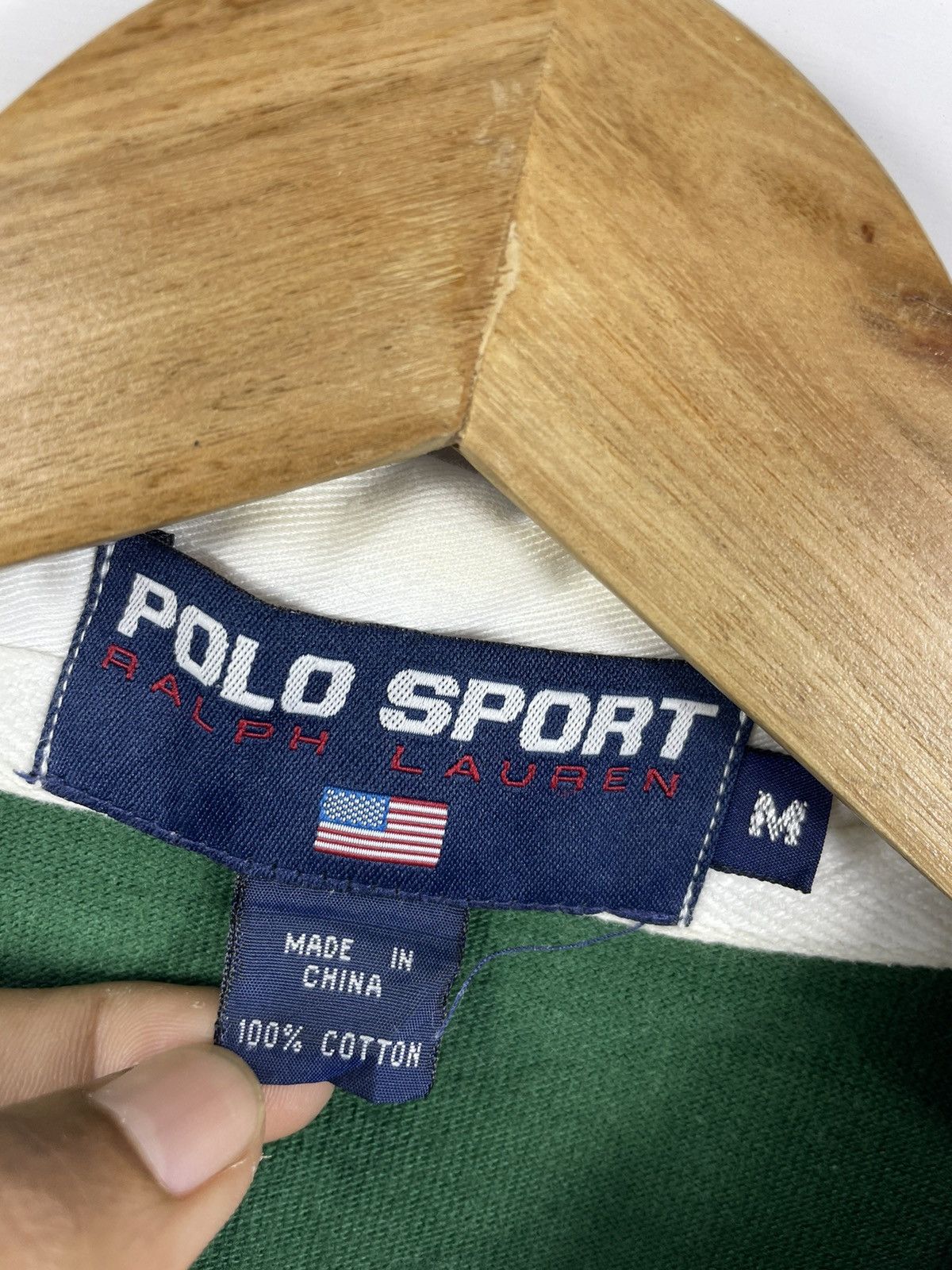 Polo Ralph Lauren Vintage Polo Sport Ralph Lauren Rugby Polo Striped Size US M / EU 48-50 / 2 - 7 Thumbnail