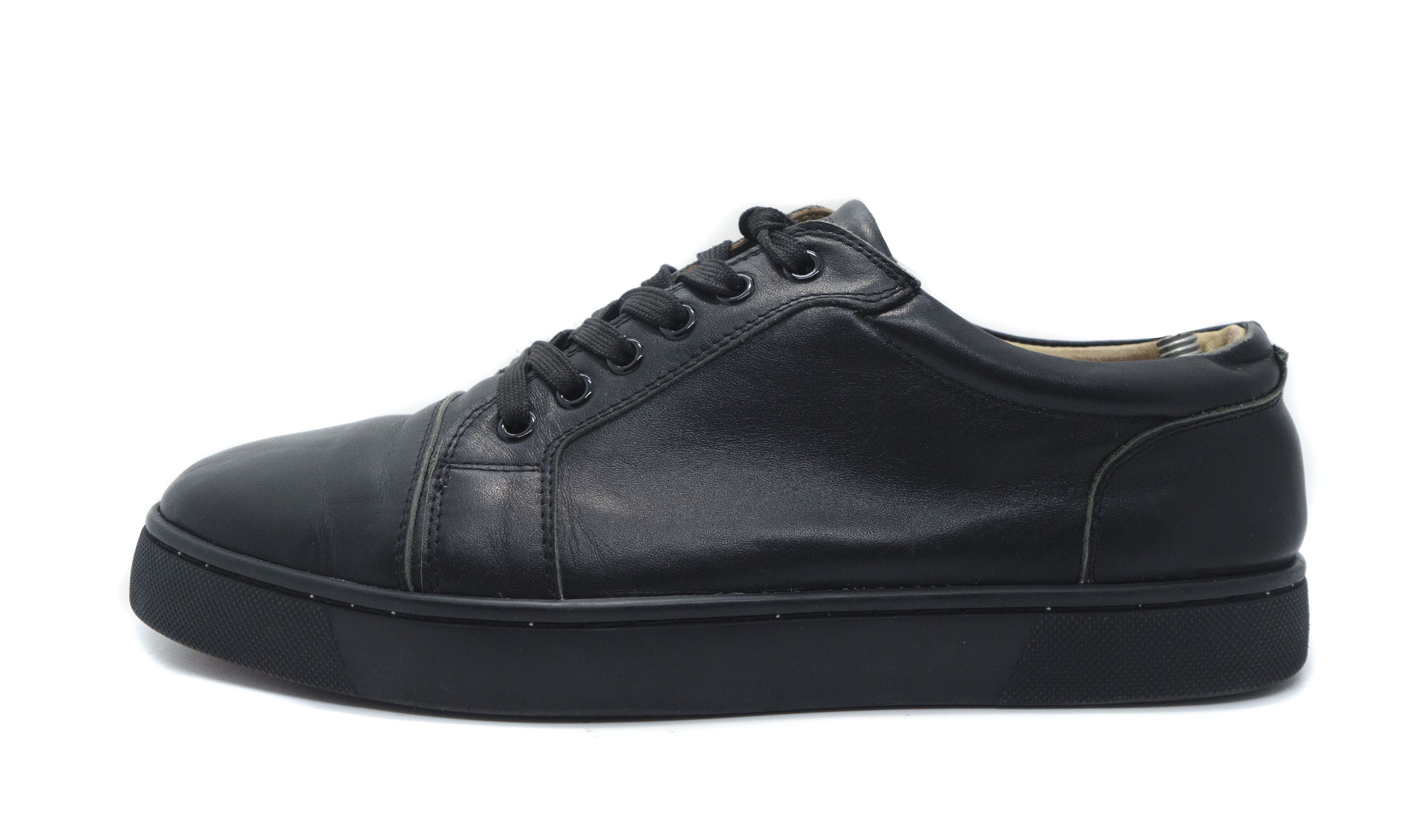 Christian Louboutin Black Low Leather Sneakers Size US 9.5 / EU 42-43 - 1 Thumbnail