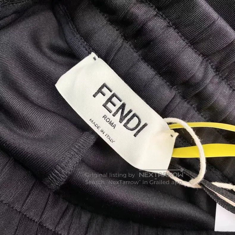 Fendi Fendi Black Stripe Pants Size 42" / US 20 - 4 Thumbnail