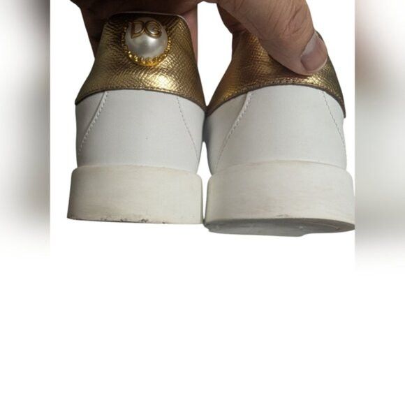 Dolce & Gabbana DOLCE & GABBANA Portofino Embellished Sneakers Size Size US 8 / IT 38 - 8 Thumbnail
