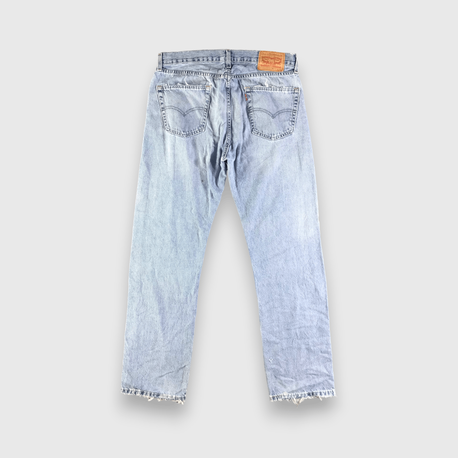 Levi's Vintage Blue Wash Levis 505 Jeans-J3718 Size US 35 - 2 Thumbnail