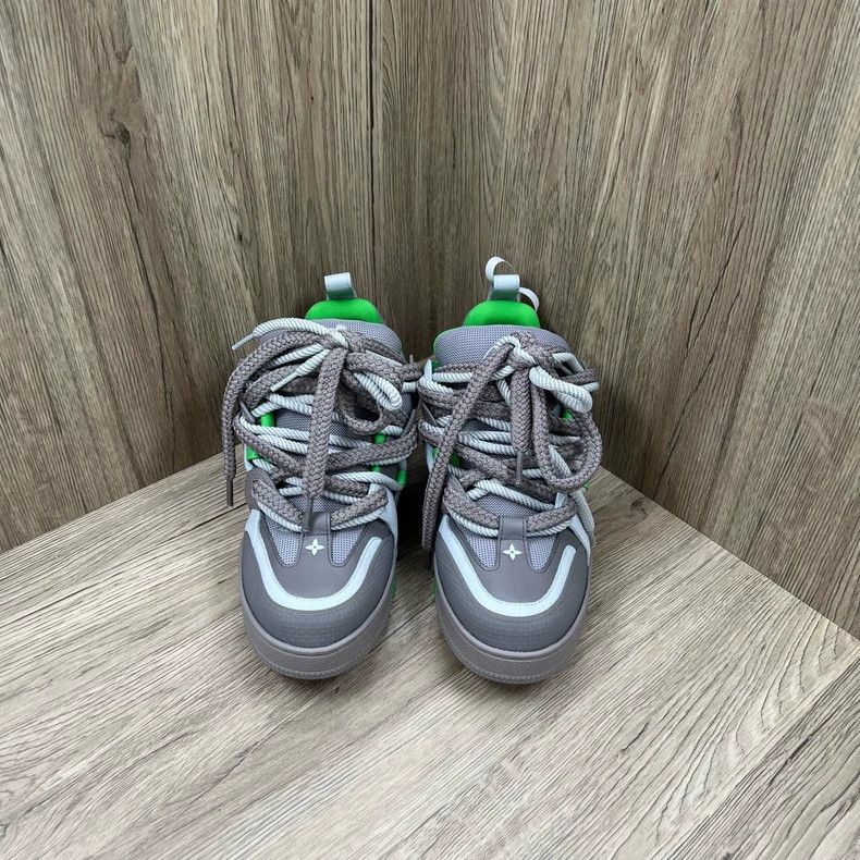 Louis Vuitton Skate grey-green breadboard shoes