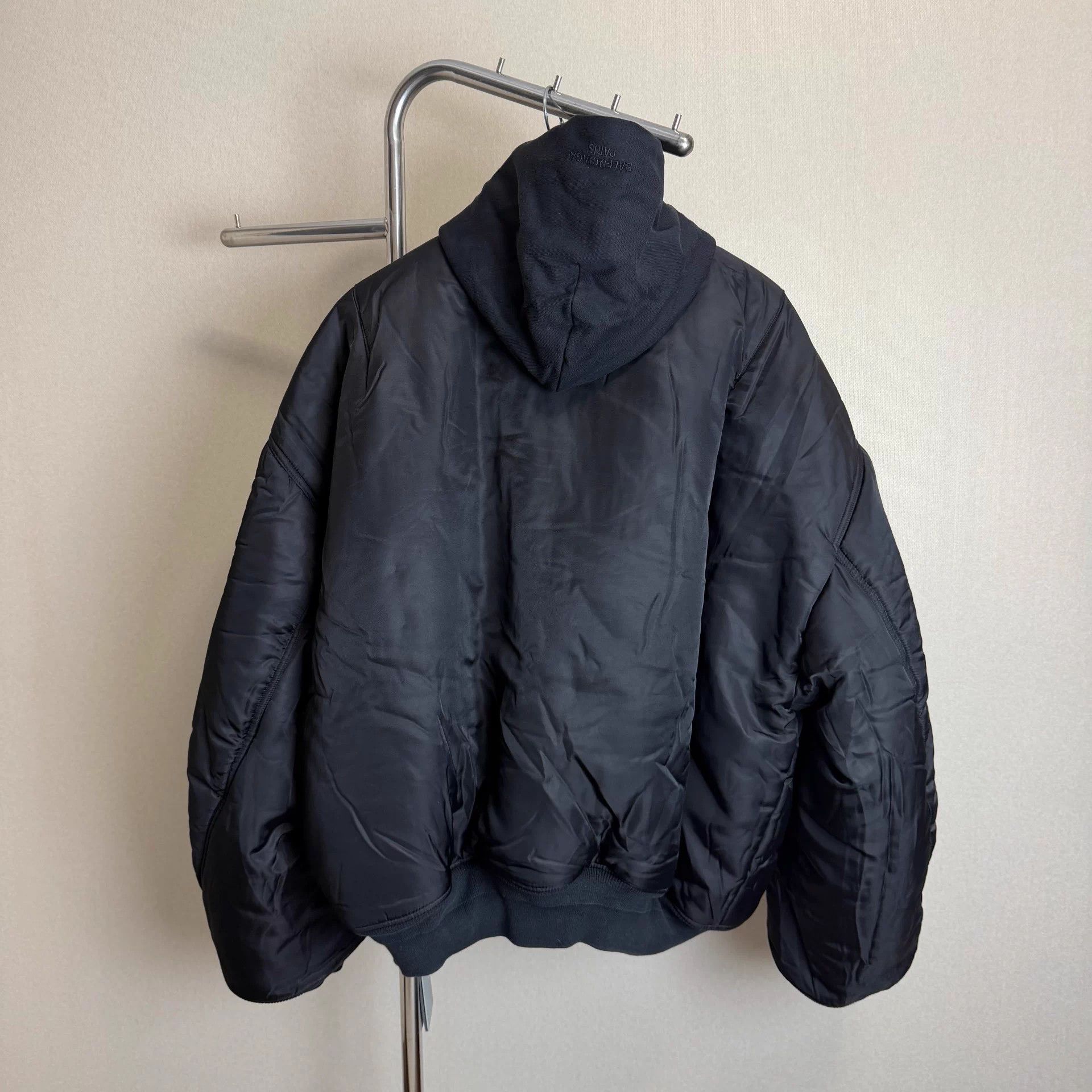 Balenciaga Balenciaga SS23 colorblock hooded flight jacket unisex blk Size US L / EU 52-54 / 3 - 2 Thumbnail