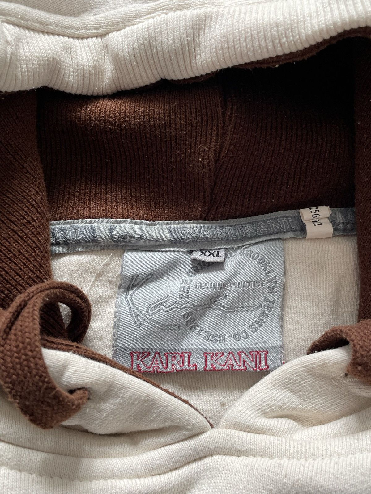 Karl Kani × Vintage Karl Kani Vintage Y2k Oversize Boxy Hoodie Sweatshirt Hiphop Size US XXL / EU 58 / 5 - 7 Thumbnail
