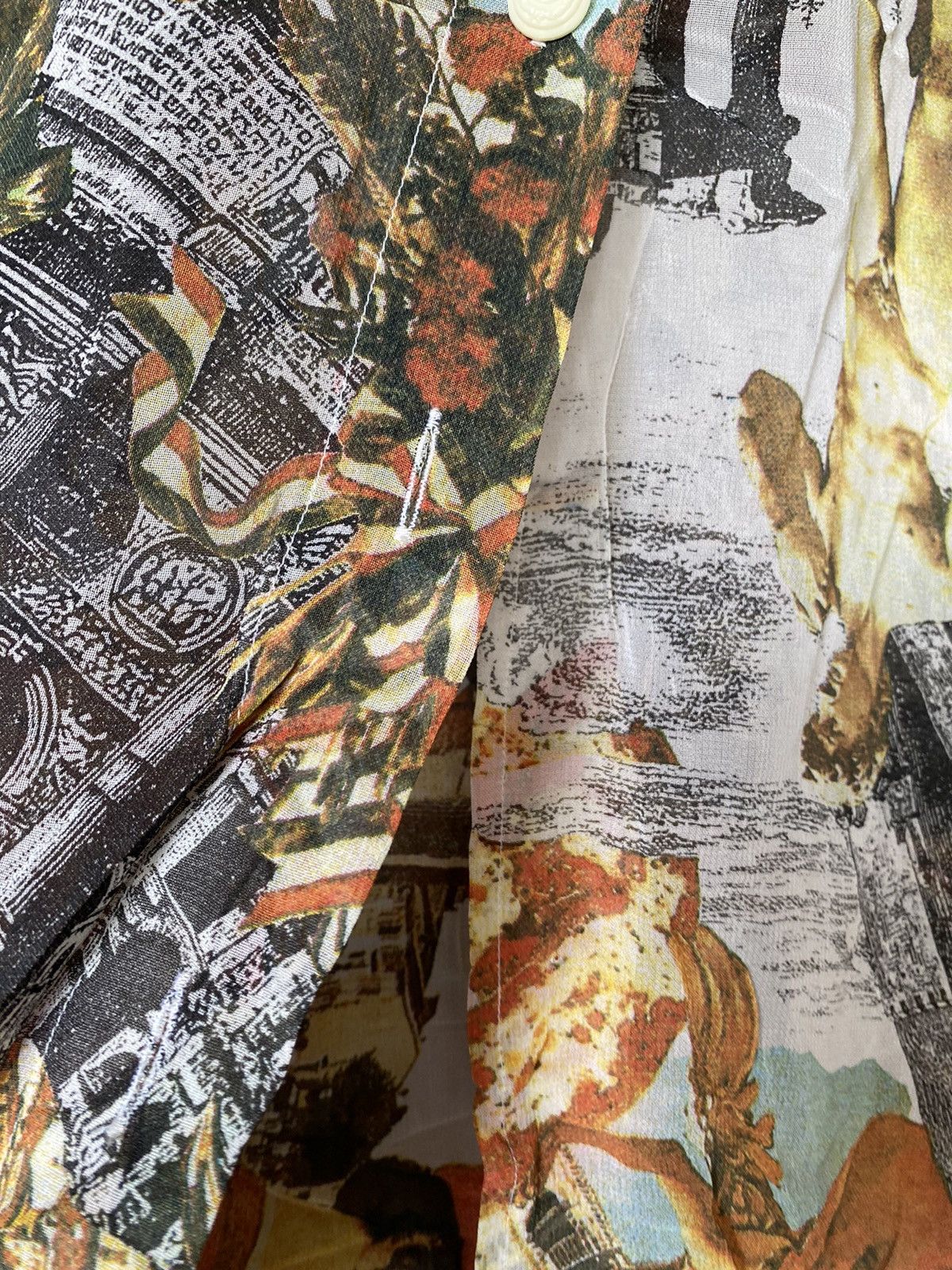 Moschino 1990s Iconic renaissance 100% rayon shirt Size M / US 6-8 / IT 42-44 - 12 Thumbnail