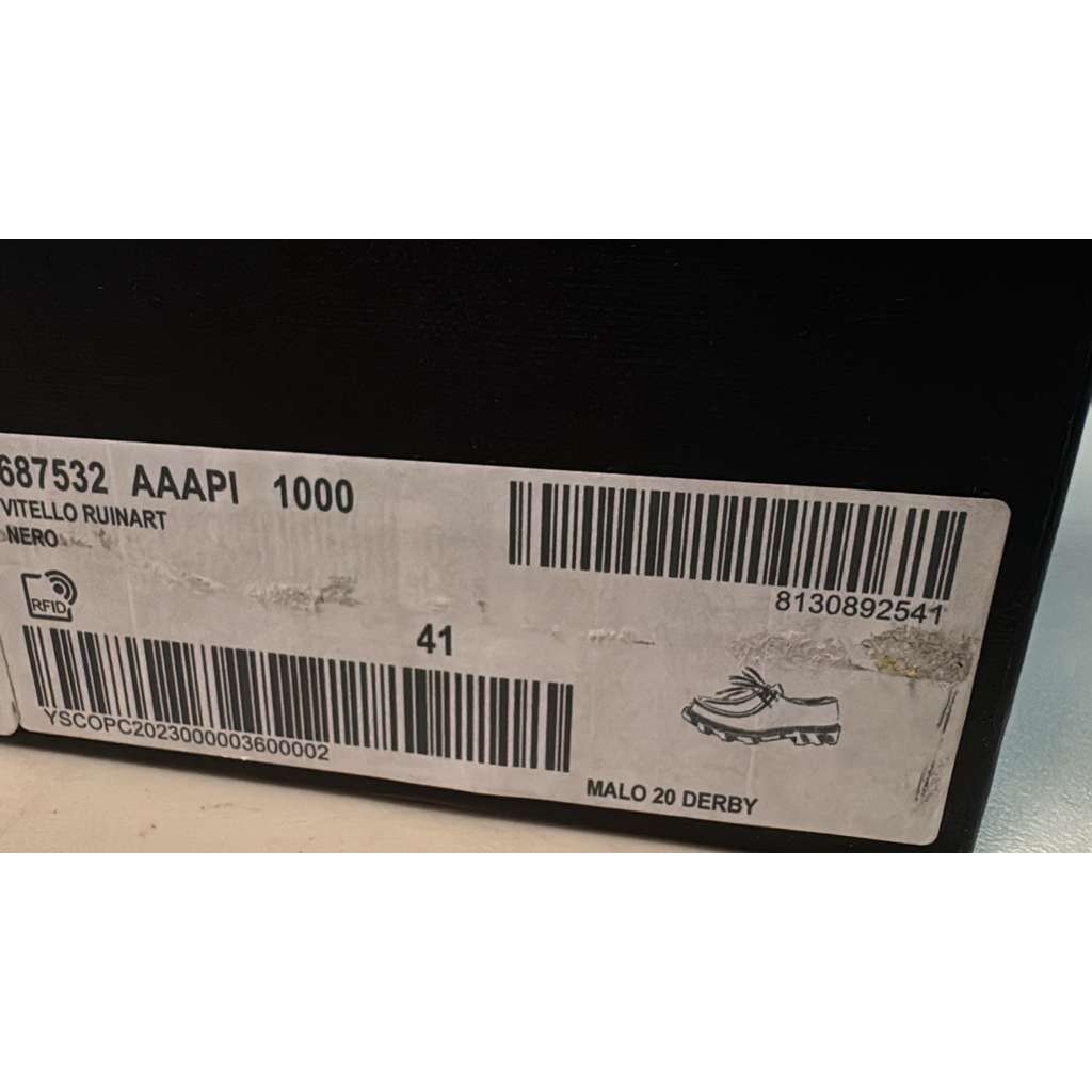 Saint Laurent Paris o1rshd1 Malo 20 Derby Shoe Boots in Black Size US 8 / EU 41 - 19 Thumbnail