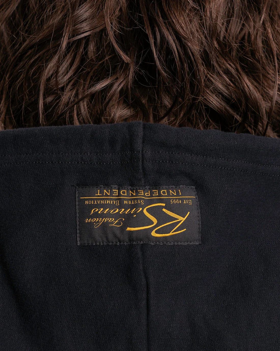 Raf Simons o1mle0924 Washed Big Fit Hoodie in Black Size US XS / EU 42 / 0 - 5 Thumbnail