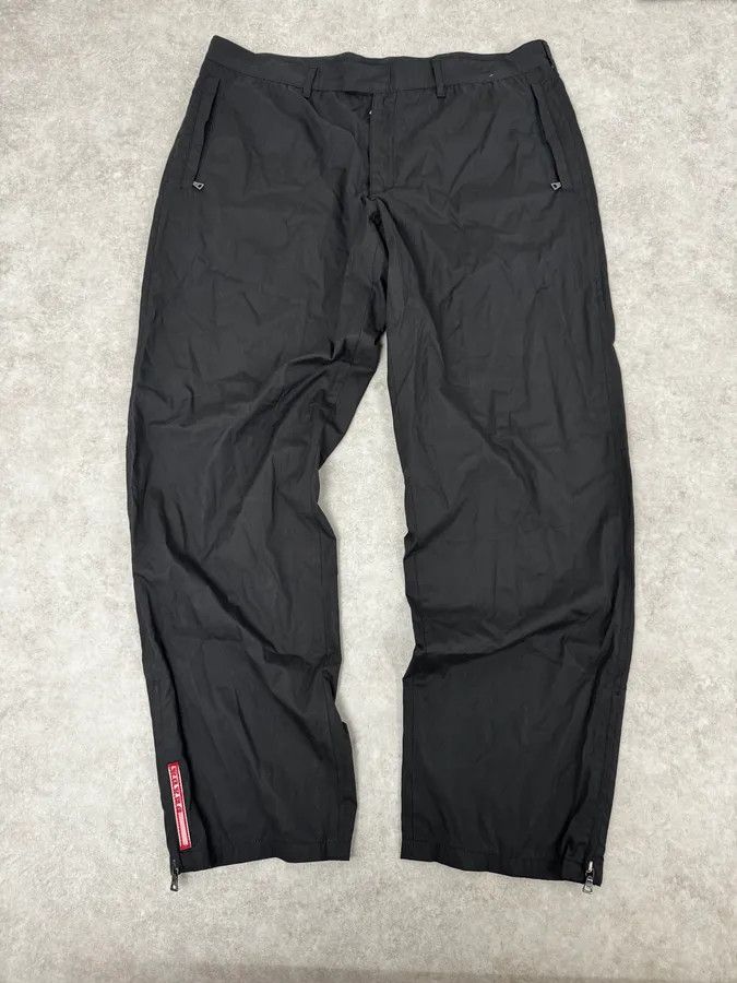 Prada 2000s Prada Black Loose Technical Pants Size US 33 - 1 Thumbnail
