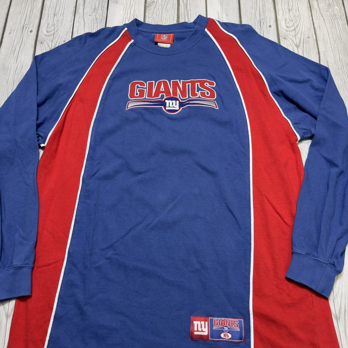 NFL × Vintage Vintage New York Giants long sleeve tee Size US L / EU 52-54 / 3 - 3 Thumbnail