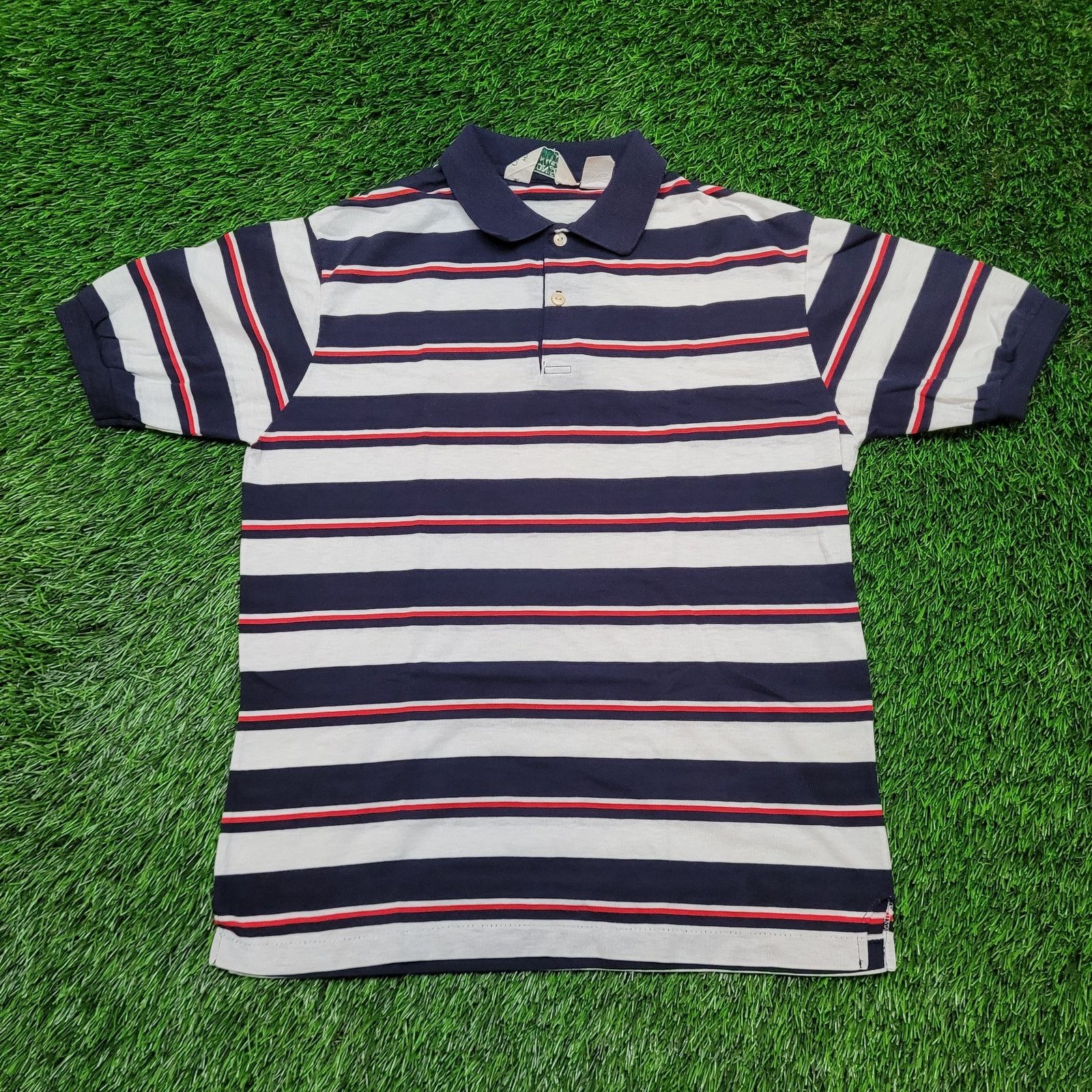 Oakton Limited VTG 80s Oakton Striped Polo Shirt Mens S Made in USA Preppy Size US S / EU 44-46 / 1 - 1 Thumbnail