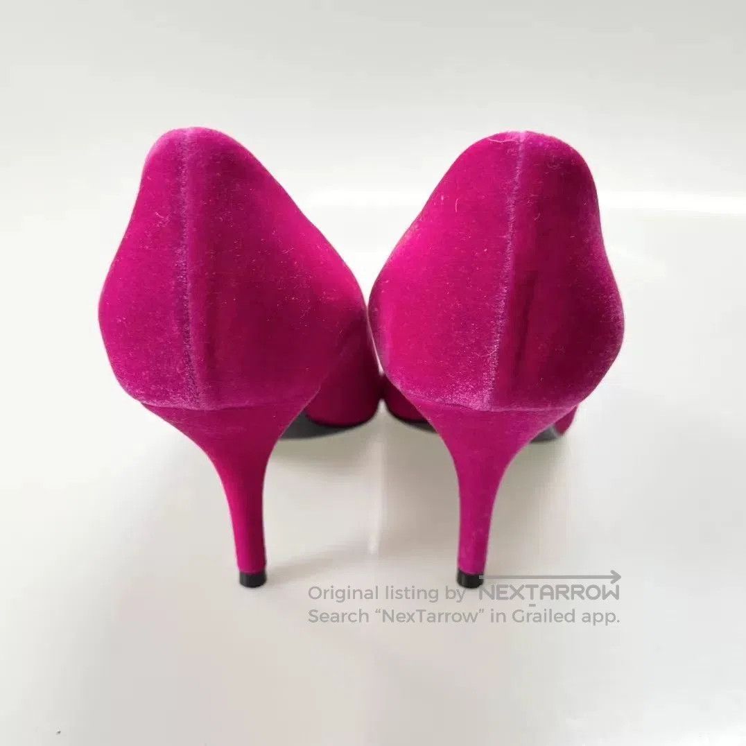 Balenciaga Balenciaga Pink Velvet High Heels. Size US 6.5 / IT 36.5 - 5 Thumbnail