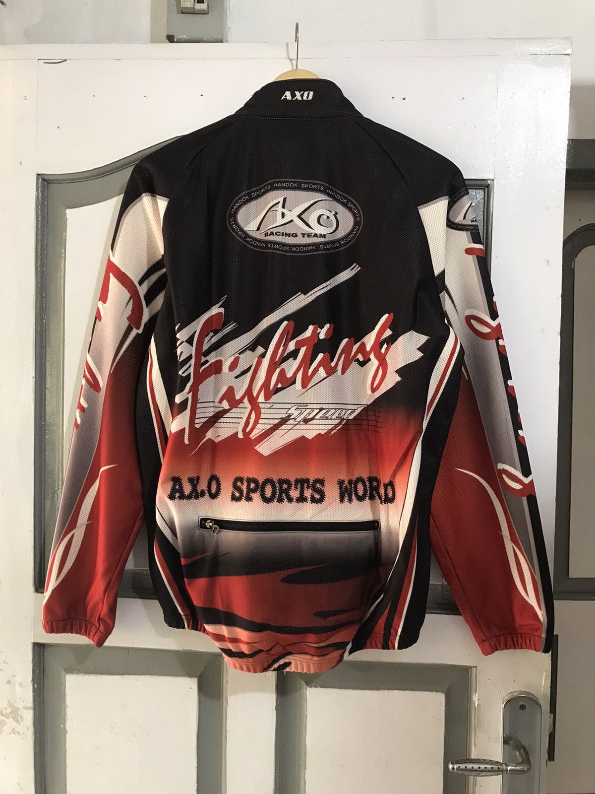 Fox Racing × Sports Specialties Vintage 90s Axo Sports World Fighting Jacket Size US L / EU 52-54 / 3 - 3 Thumbnail