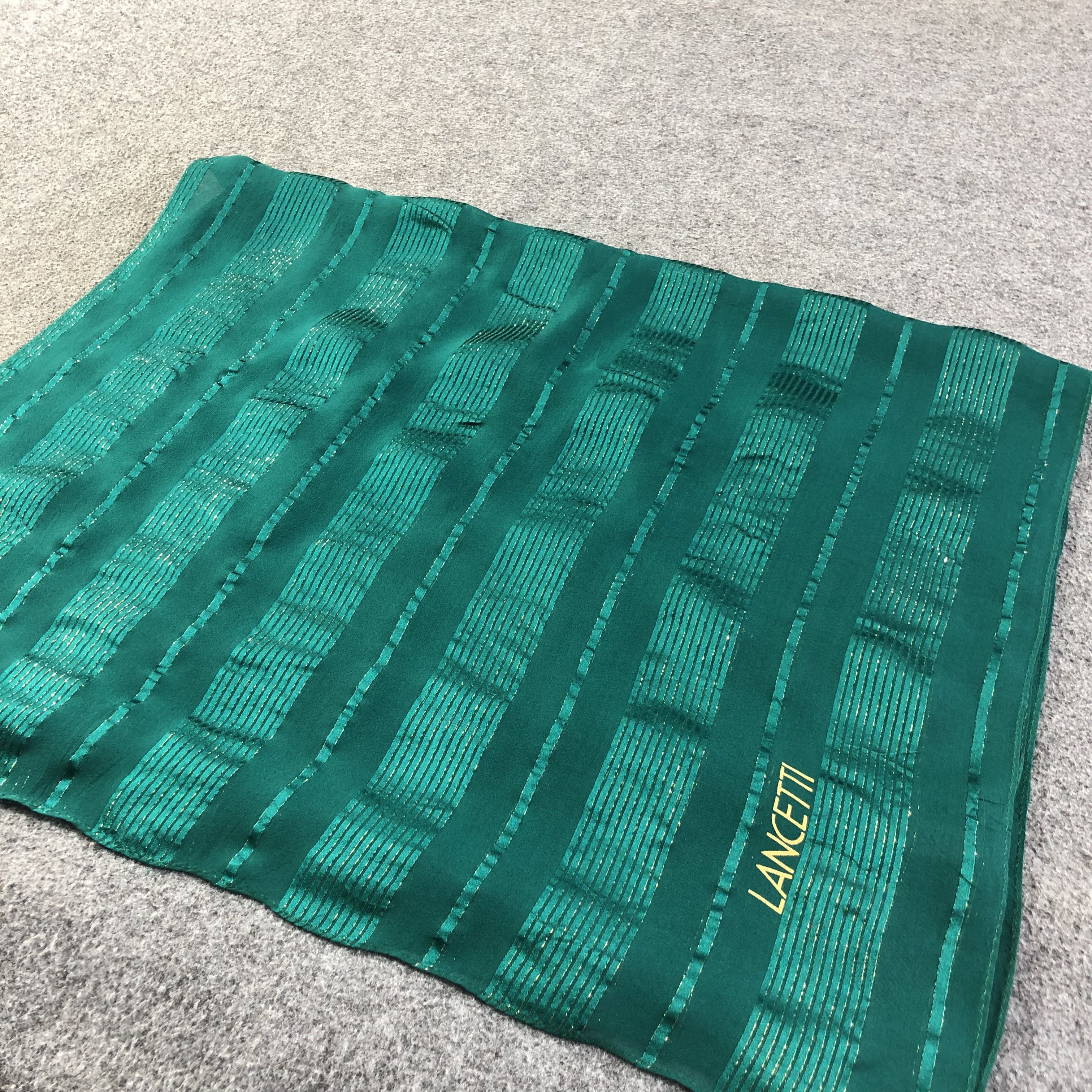Lui di Lancetti Lancetti Milano Silk Stole Silk Scarf M851 Size ONE SIZE - 3 Thumbnail