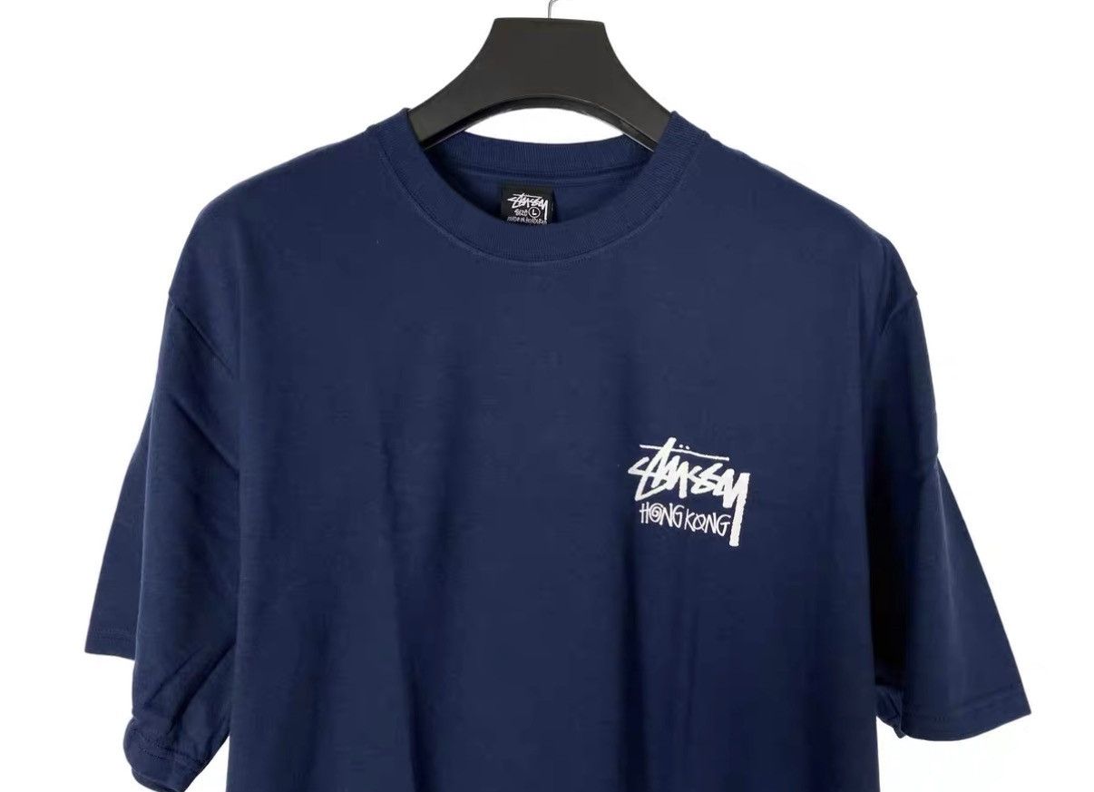 Stussy Stüssy Hong Kong Limited Blue Print Short Sleeve J31 Size US L / EU 52-54 / 3 - 3 Thumbnail