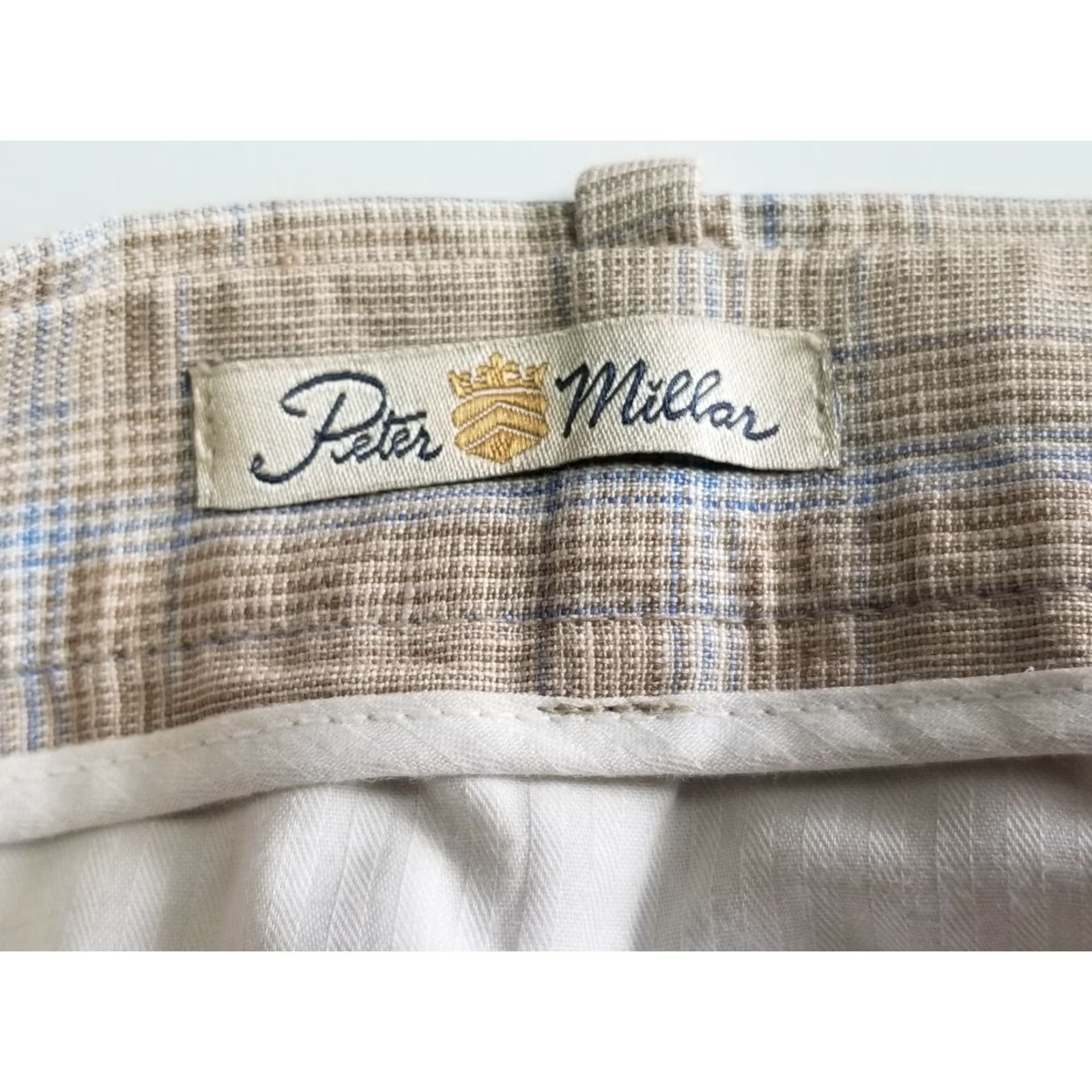 Peter Millar Peter Millar Bermuda Shorts 36 Men 100% Linen Beige Tan Beach Golf Outdoor Casual Size US 36 / EU 52 - 4 Thumbnail
