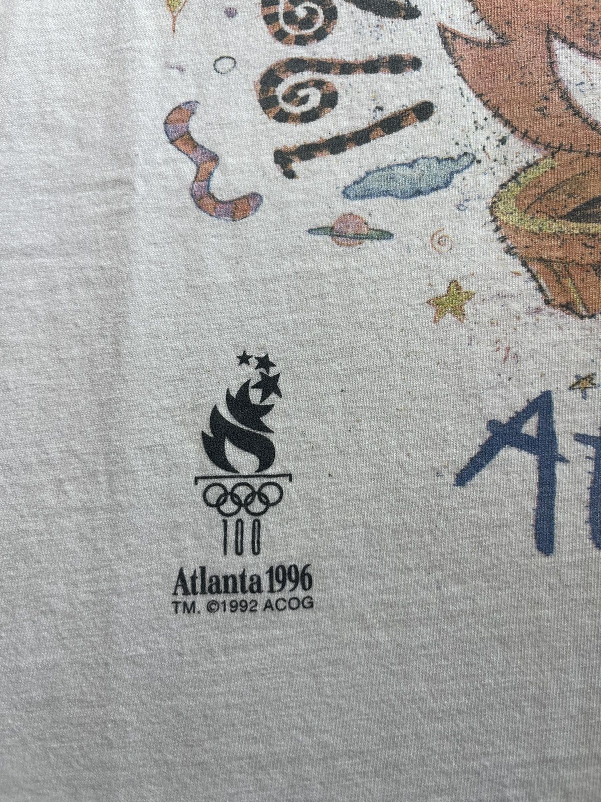 USA Olympics Vintage OLYMPIC GAMES Atlanta 1996’s Pop Art Tshirt Size US XL / EU 56 / 4 - 6 Thumbnail