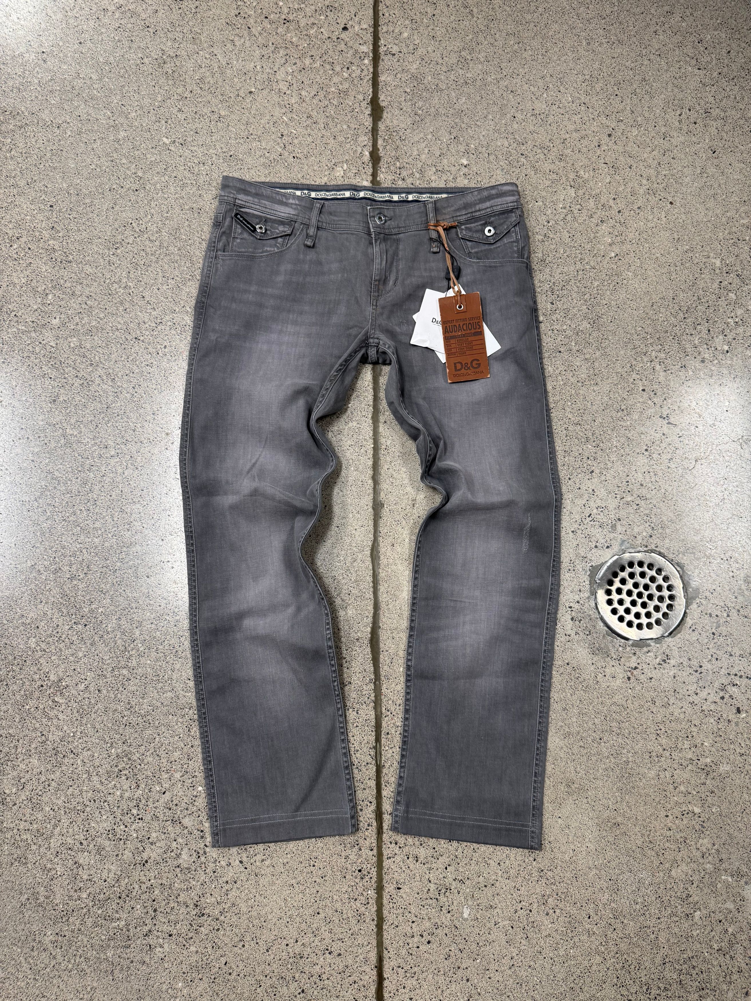 Dolce & Gabbana 2000s Dolce & Gabbana Washed Grey Skinny Denim Size US 34 / EU 50 - 1 Thumbnail