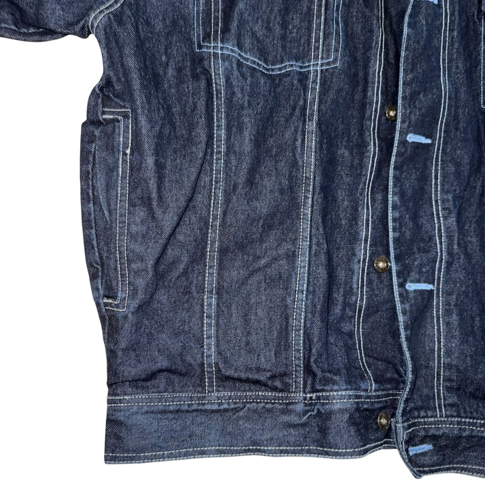 Fubu Fubu Vintage 1990’s Men’s Blue Denim Trucker Jean Jacket XL Size US XL / EU 56 / 4 - 8 Thumbnail