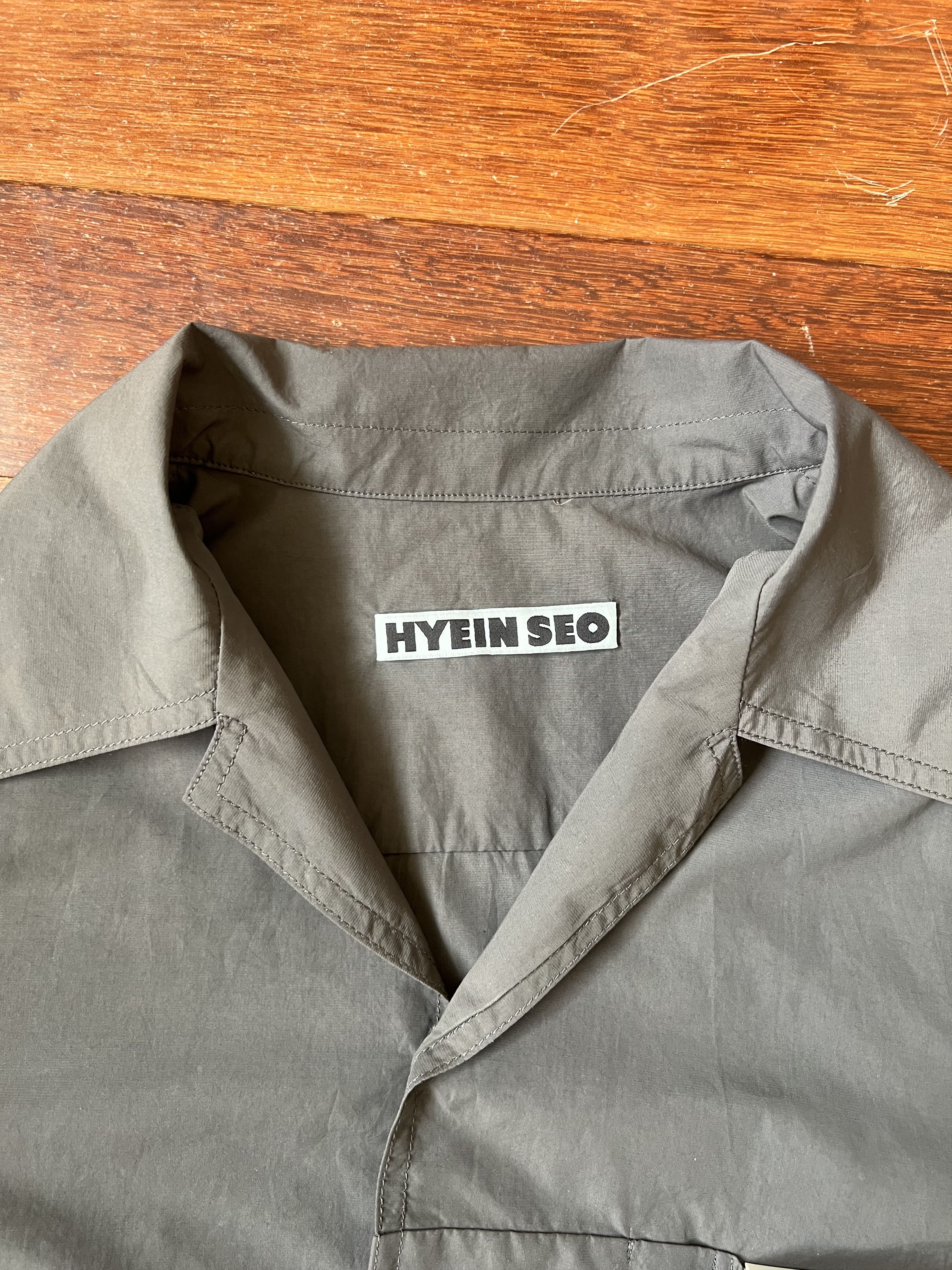 Hyein Seo 💚 SS20 Hyein Seo Smoker's Button Up Shirt Grey NEW Size US L / EU 52-54 / 3 - 5 Thumbnail