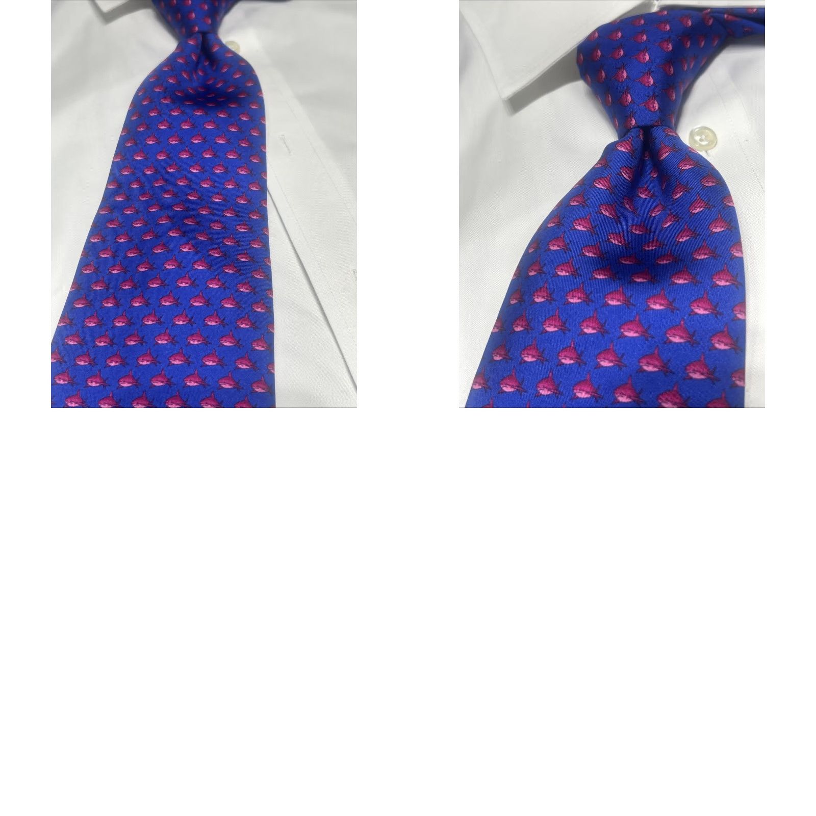 Robert Talbott Robert Talbott Necktie Silk Blue Multi Animal Print 57x3.75 USA Luxury Flawless Men Tie Size ONE SIZE - 8 Thumbnail