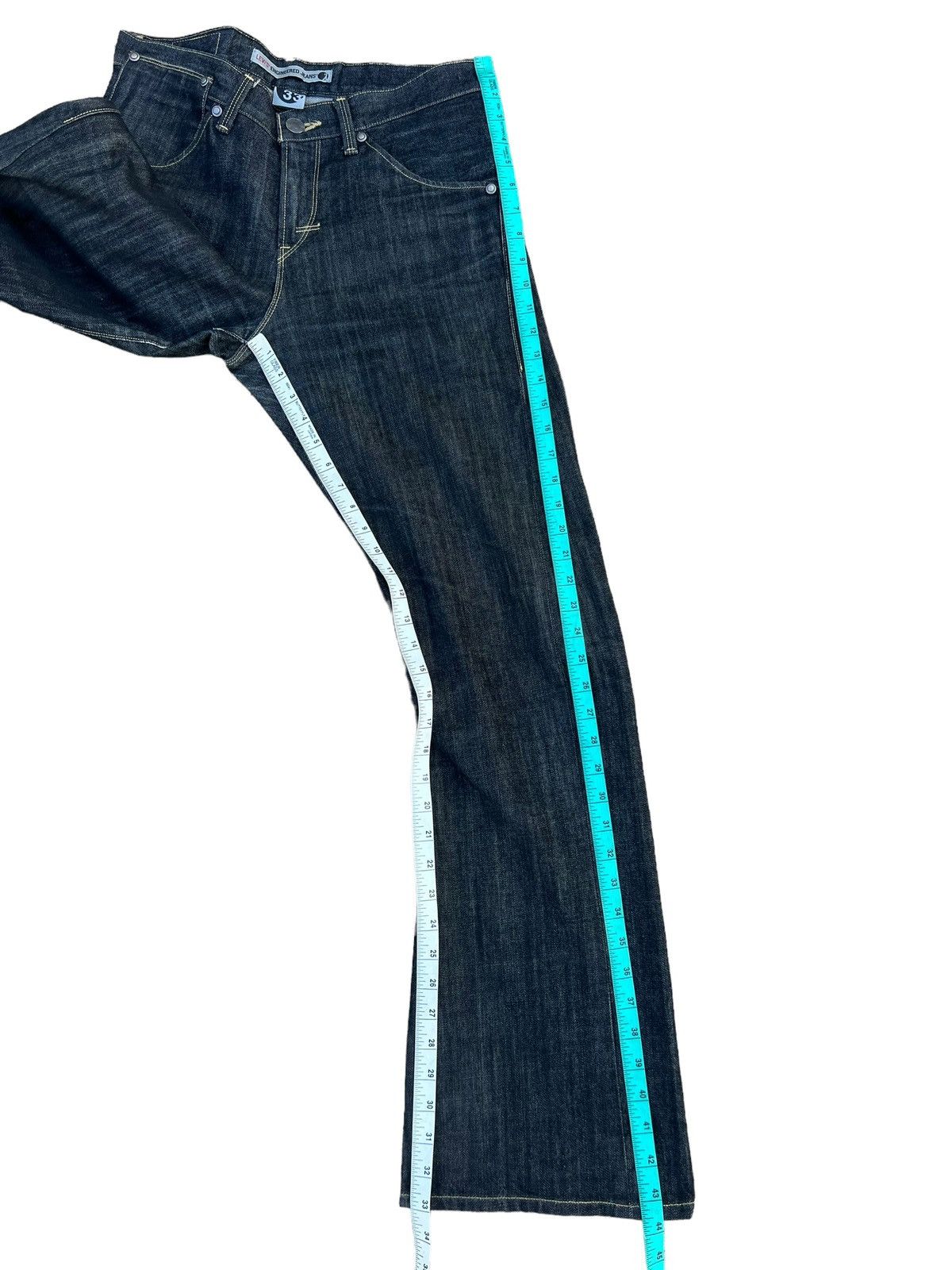 Levi's Vintage 2003 Levi’s Engineered Distress Denim Bootcut Jeans Size US 33 - 4 Thumbnail